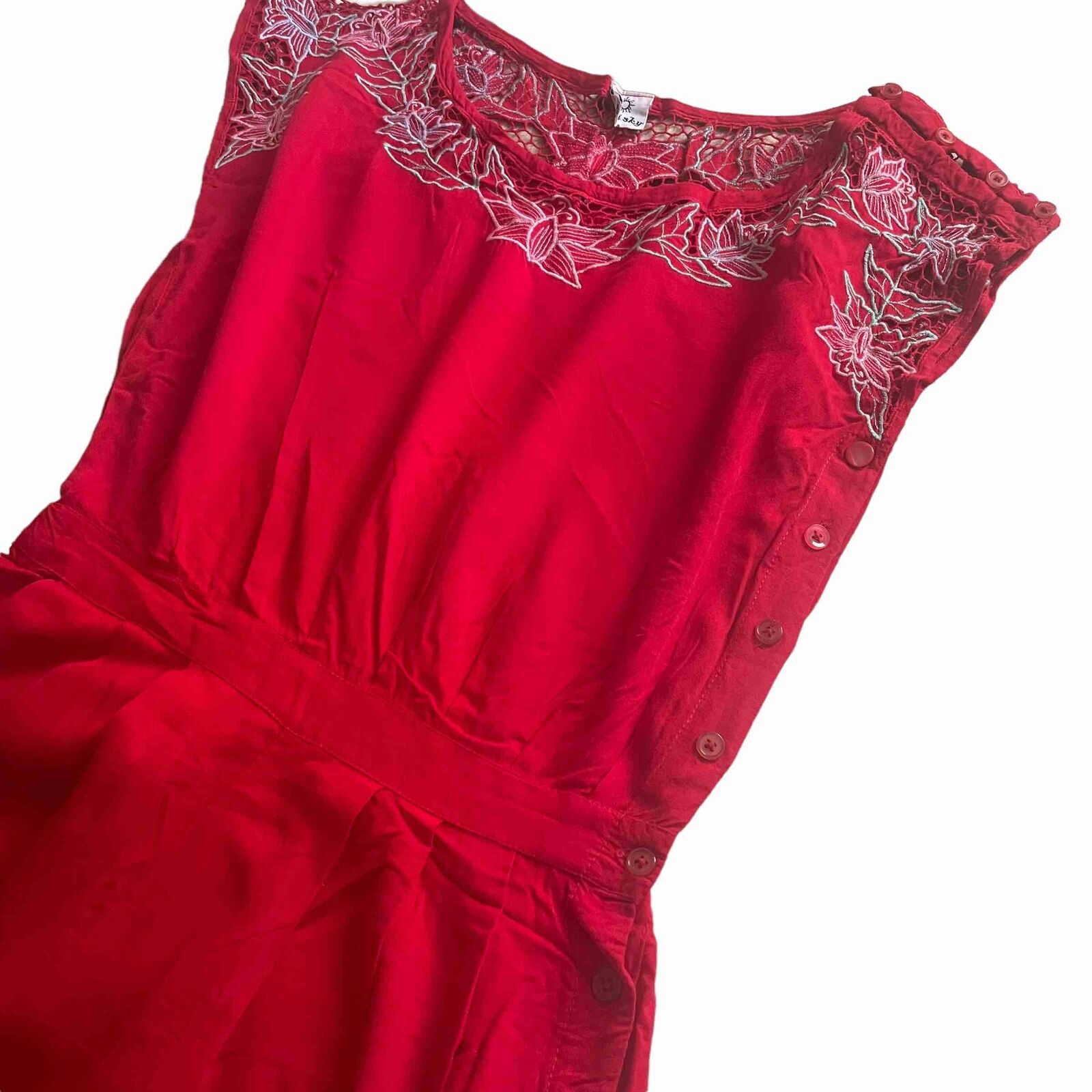 Vintage Bali Sky Red Romper size s - image 9