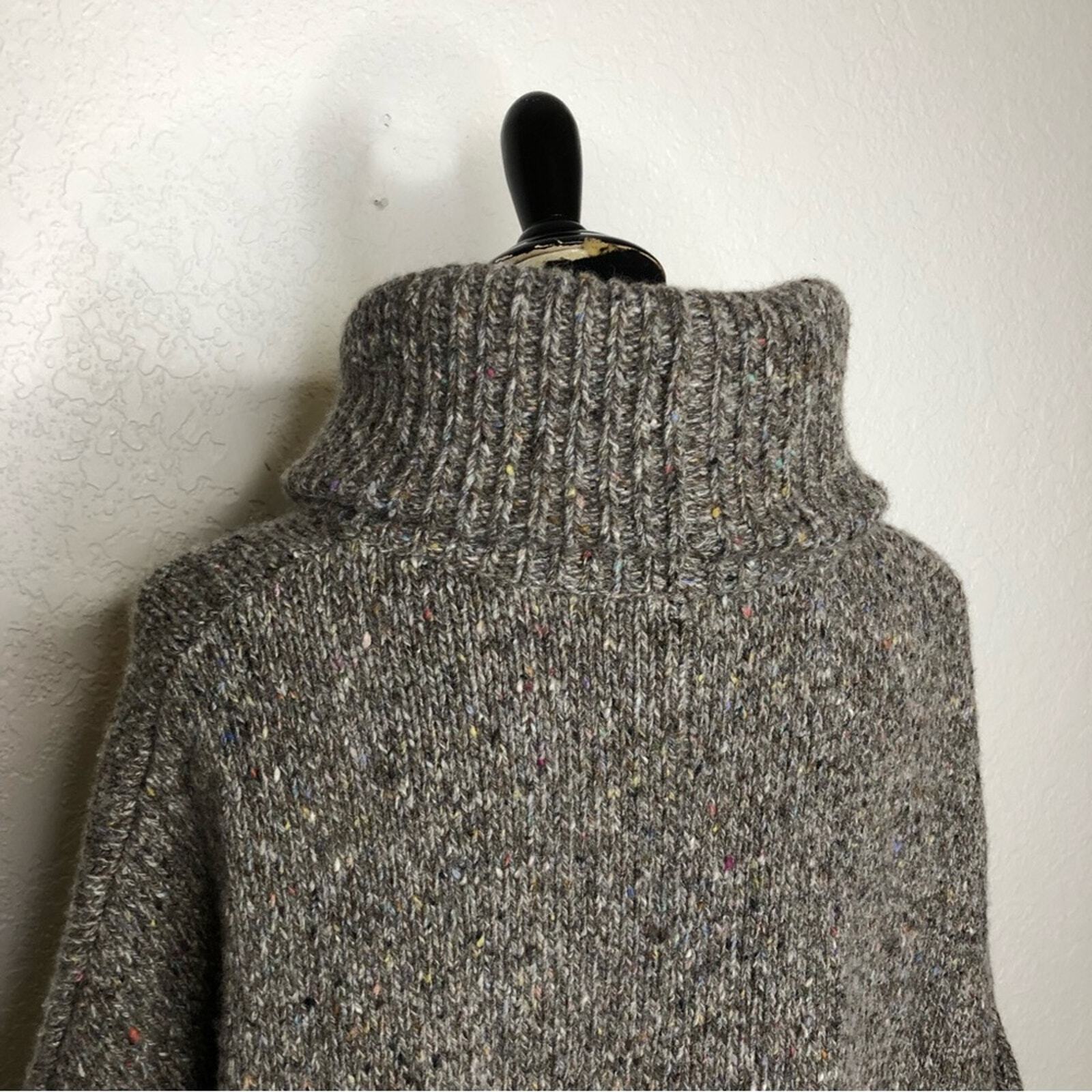 Theory Liesele Granito gray taupe knit turtleneck… - image 11