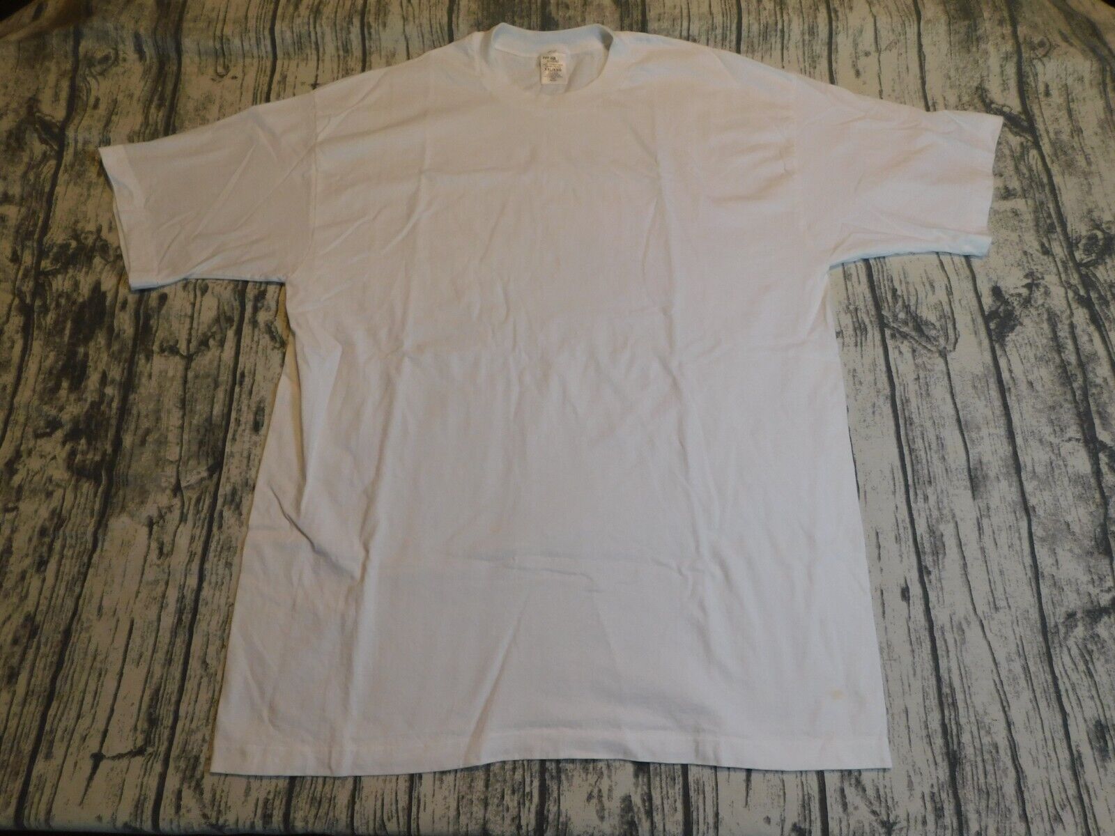 VTG SINGLE STITCH POLO STAFFORD T SHIRT WHITE BLA… - image 1