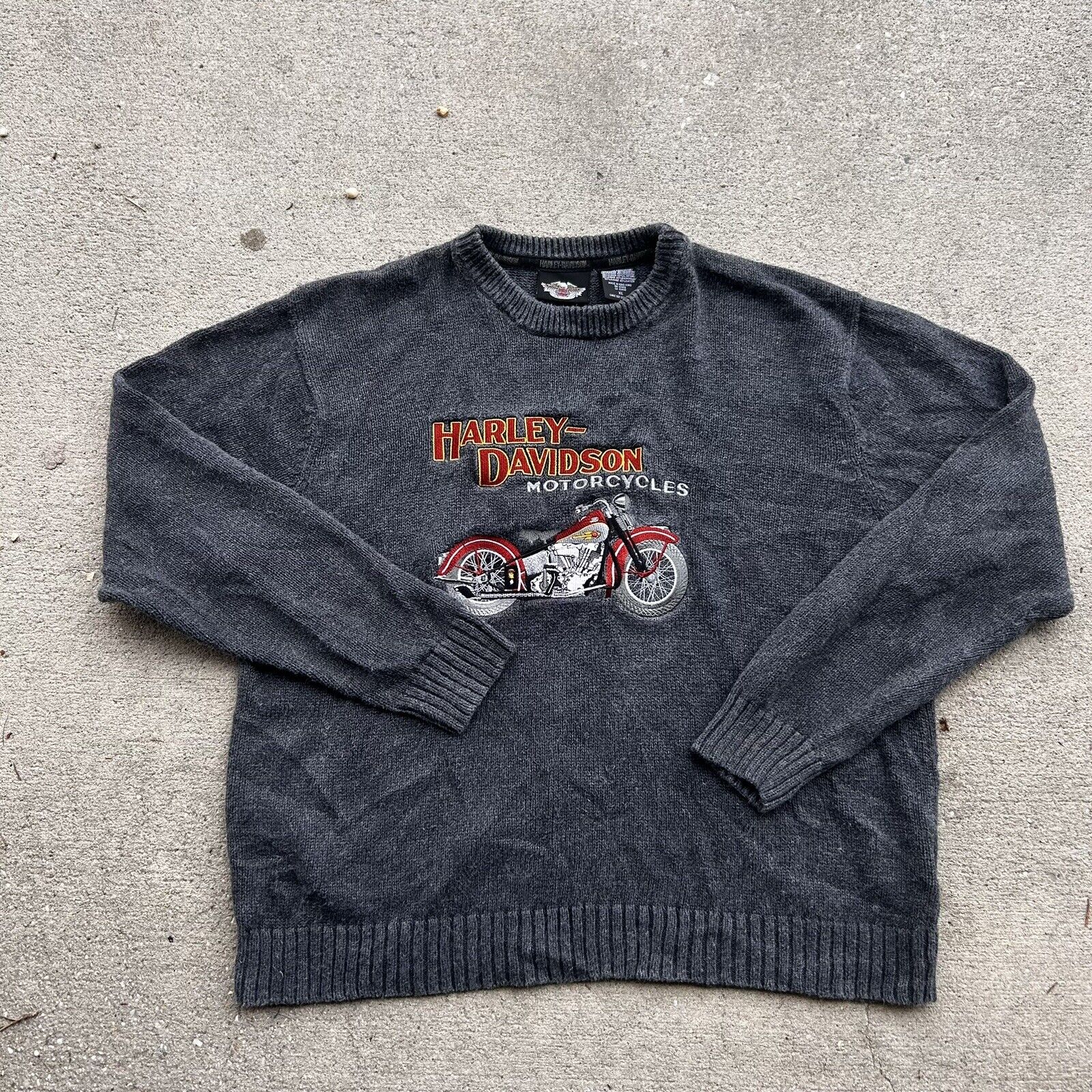 Vintage 2004 Harley Davidson embroidered graphics… - image 1