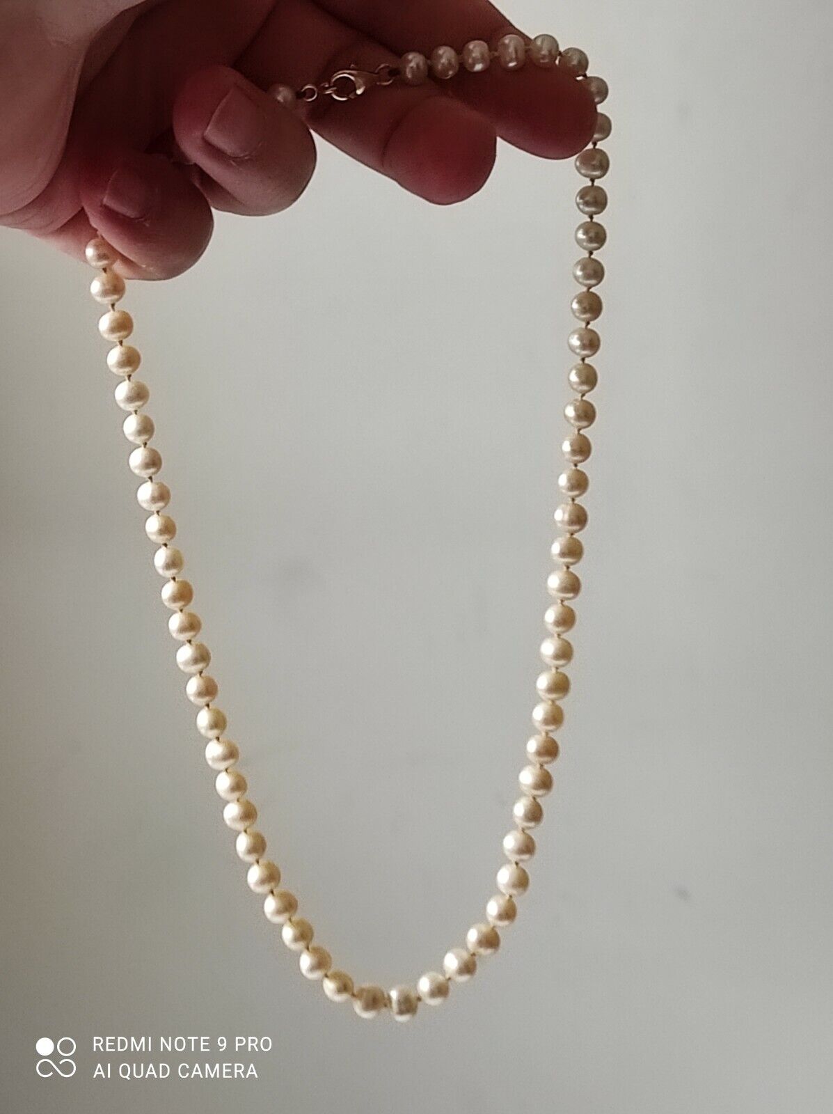 Antique Cultured Pearl And Yellow Gold 18K Neckla… - image 3