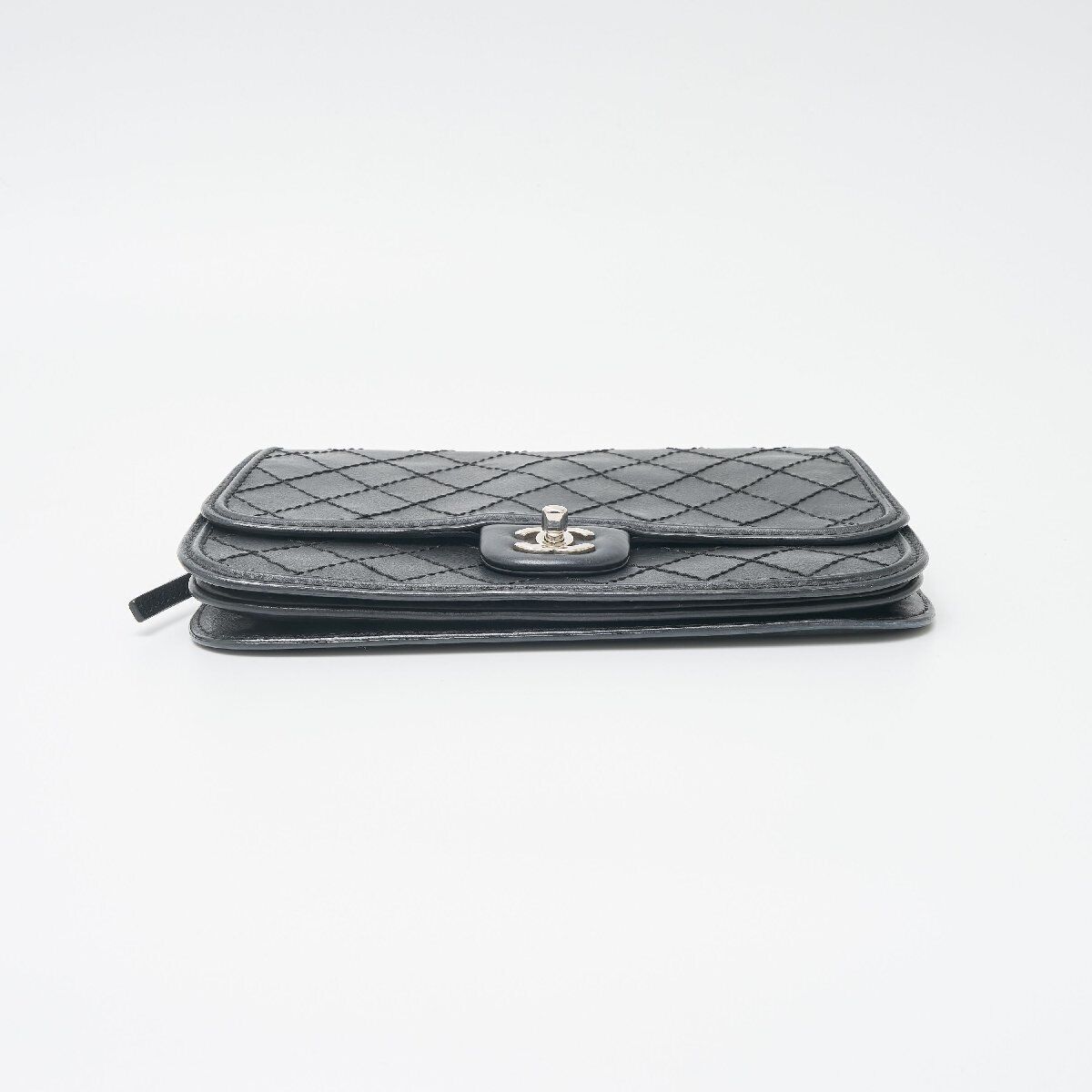 Chanel Wild Stitch Calfskin Chain Shoulder Bag Le… - image 6