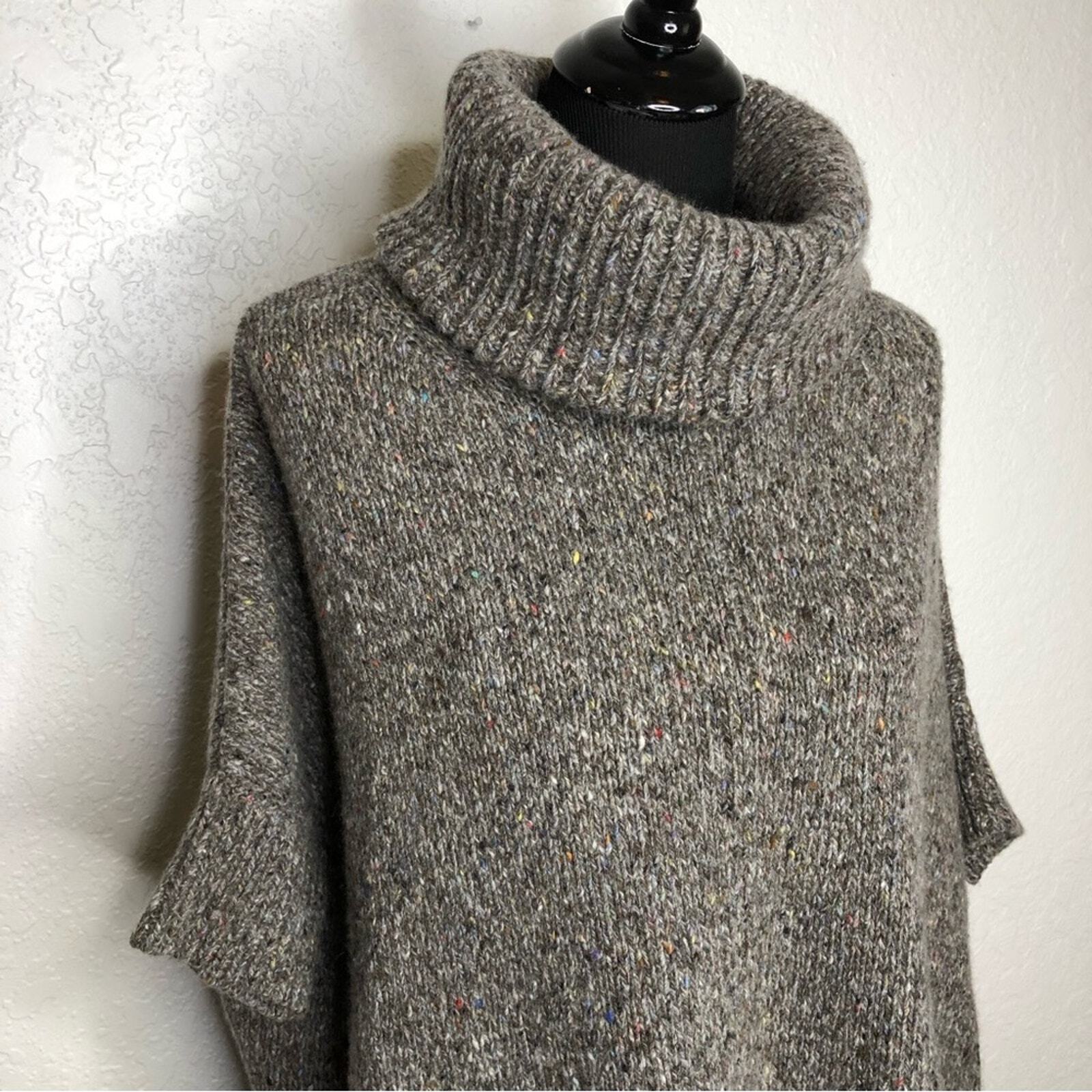 Theory Liesele Granito gray taupe knit turtleneck… - image 2