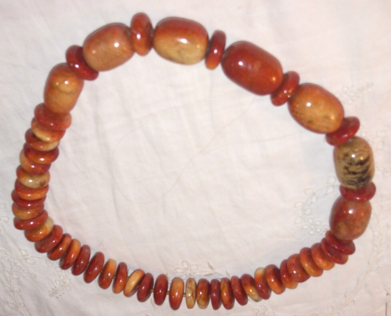 Antique Moroccan Natural Berber Amber Beaded Neck… - image 5