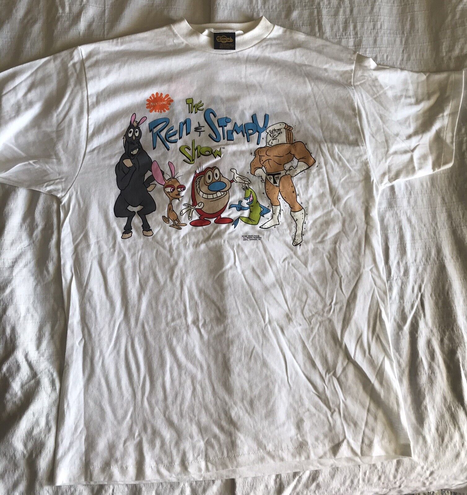 THE REN & STIMPY SHOW vintage t shirt Nickelodeon… - image 1