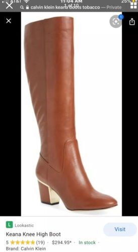 Calvin Klein Beautiful Knee High Keana Tobacco Bo… - image 1