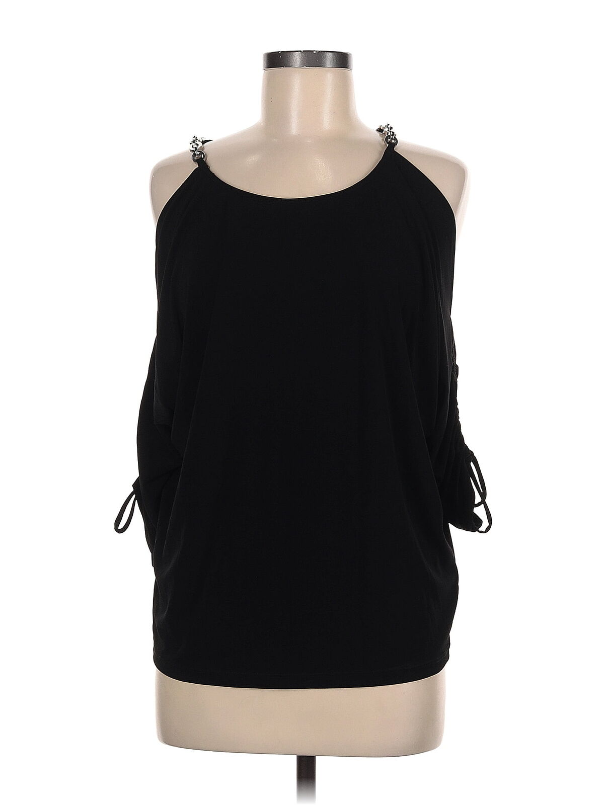 MICHAEL Michael Kors Women Black Sleeveless Top M - image 1