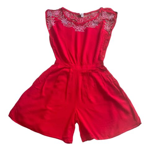 Vintage Bali Sky Red Romper size s - image 1