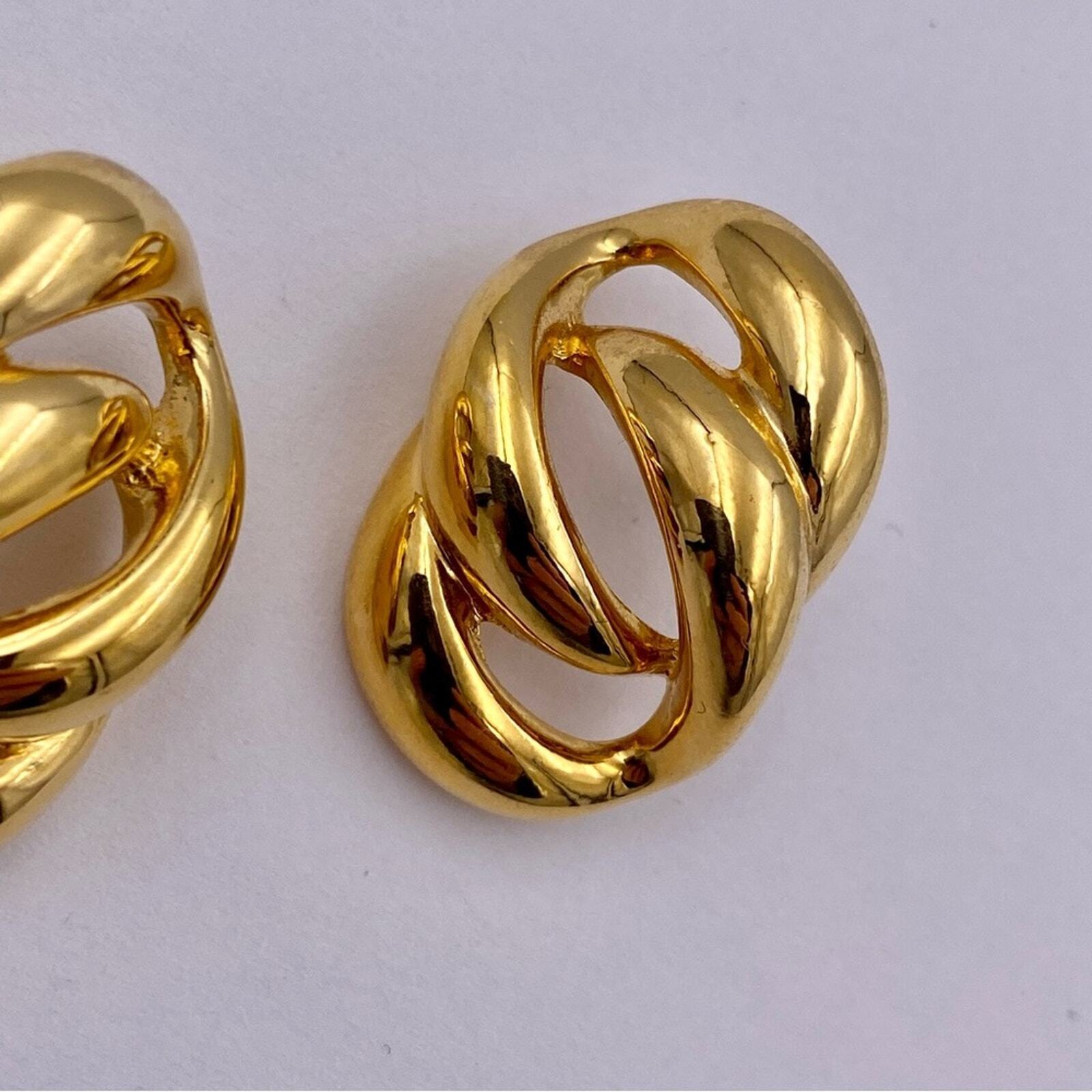 NAPIER Vintage Pretzel Style Cutout Golden Pierce… - image 11