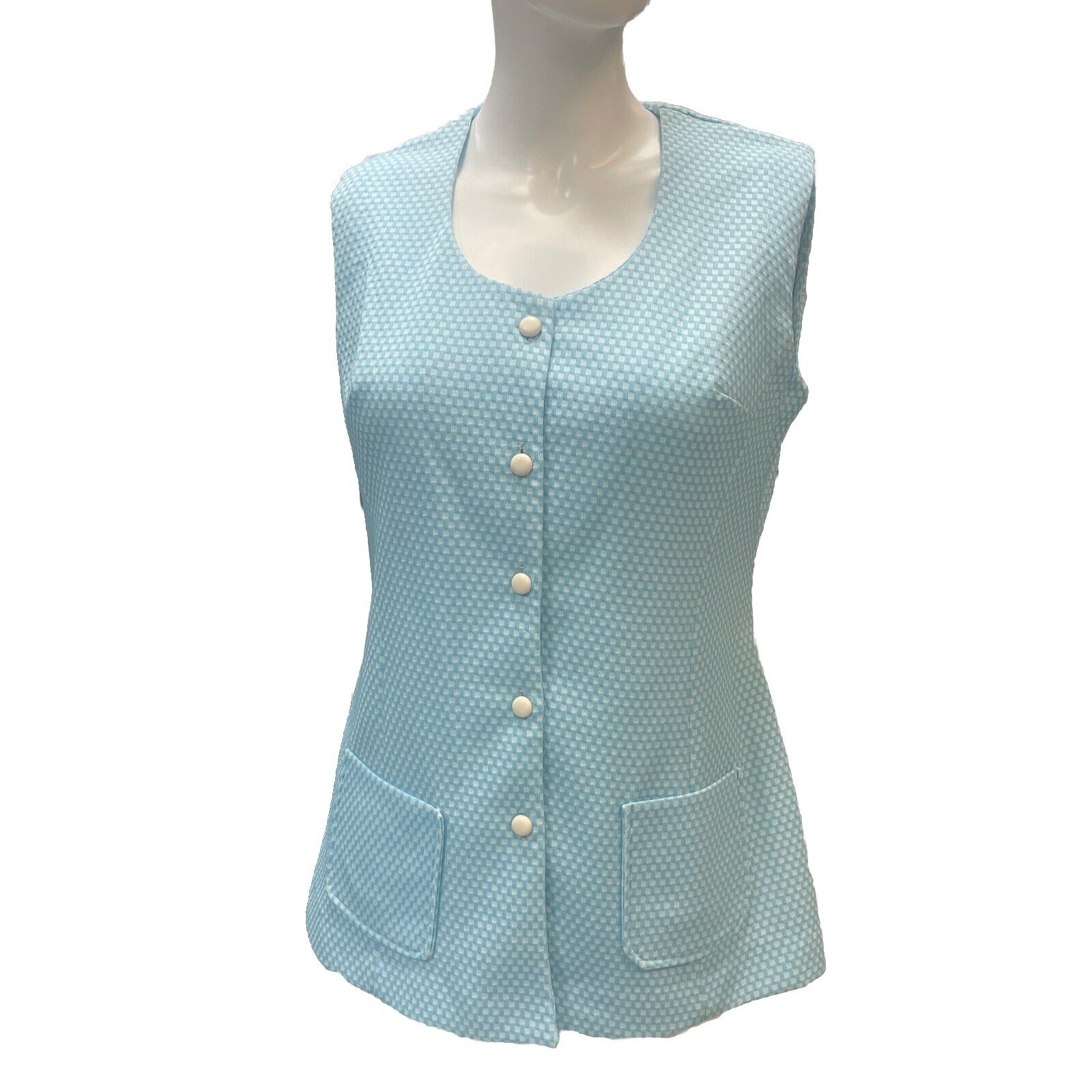 1960’s Sleeveless Button Down Shirt - image 1