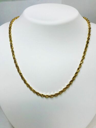 14K Yellow Gold Rope Chain - image 1