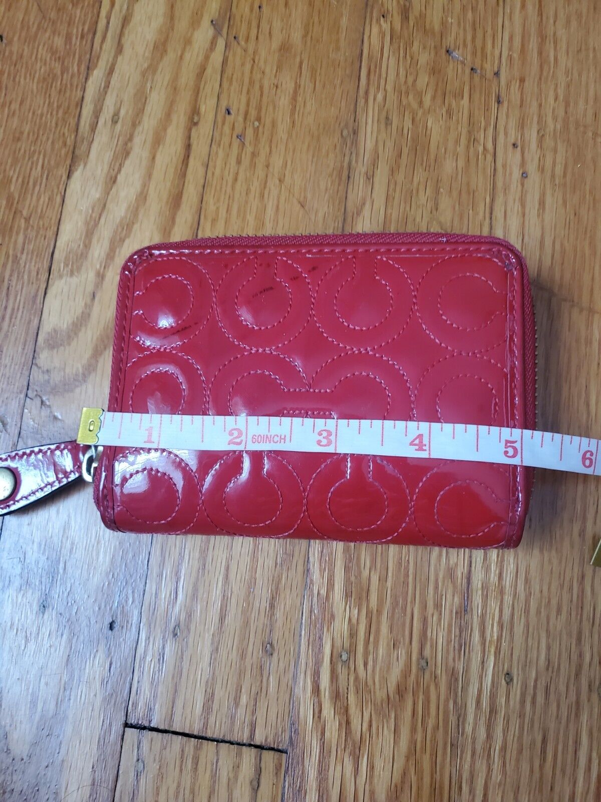 Coach Bifold Red Patent Leather Vintage WOMEN'S - image 10