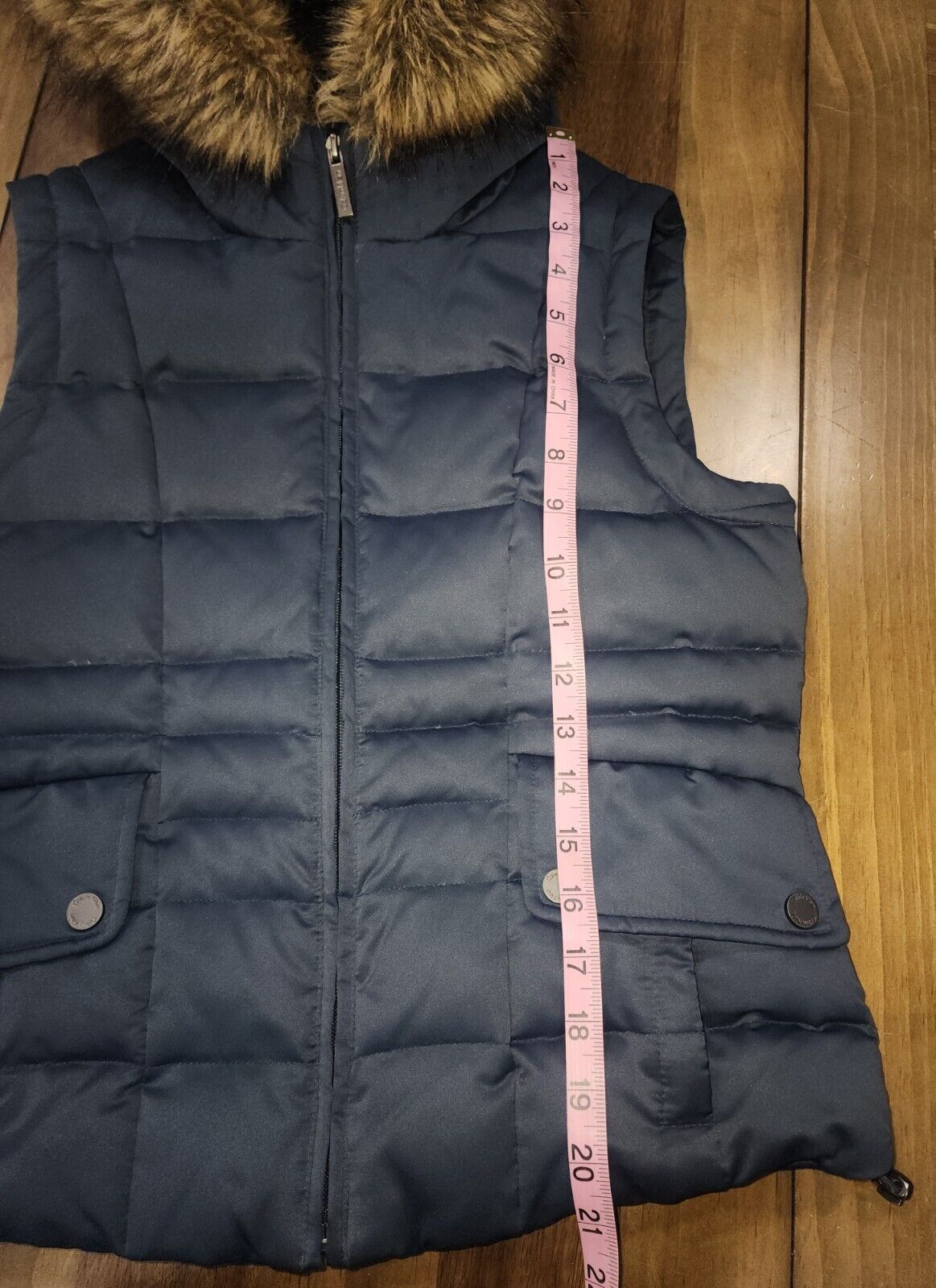 Calvin Klein Dark Blue Quilted Sleeveless Puffer … - image 5