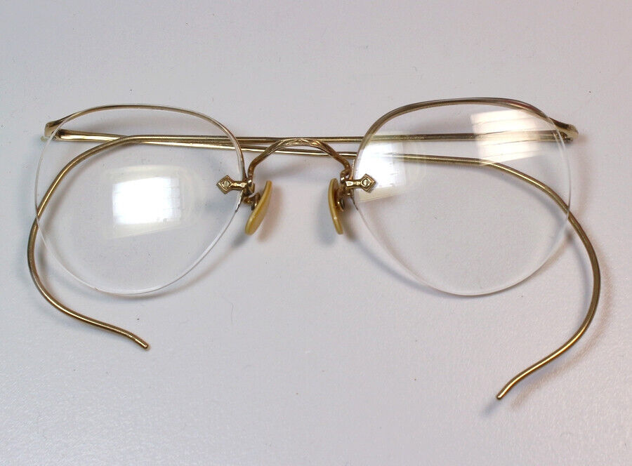 Antique 1/10 12K Gold Filled Wire Rim Specs / Eye… - image 2