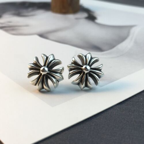 Chrome hearts sterling silver cross earrings(two) - image 1