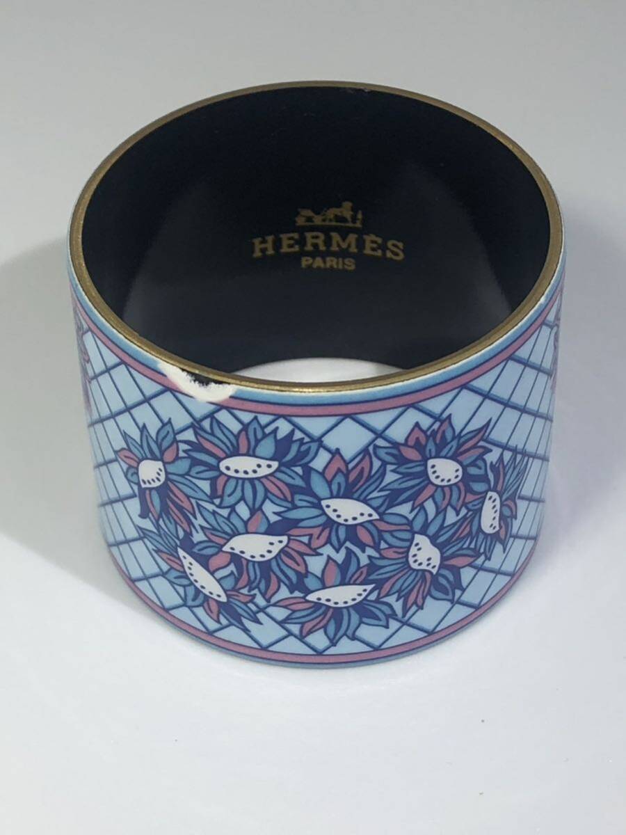 Rare HERMES Enamel Scarf Ring Cloisonné Ring HERM… - image 3