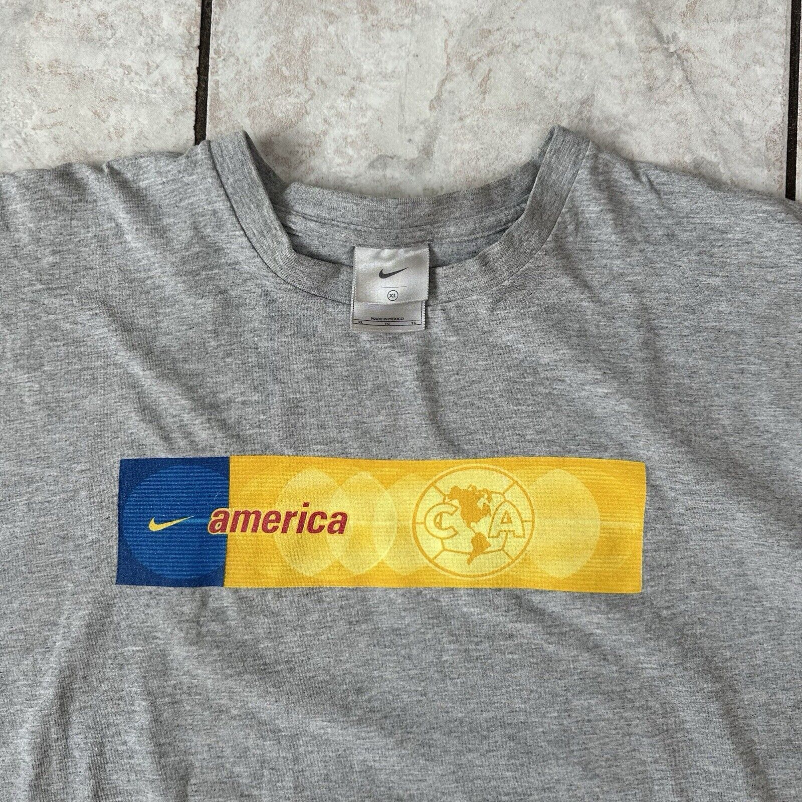 Vintage Nike T Shirt Mens XL Y2k Nike Club Americ… - image 5