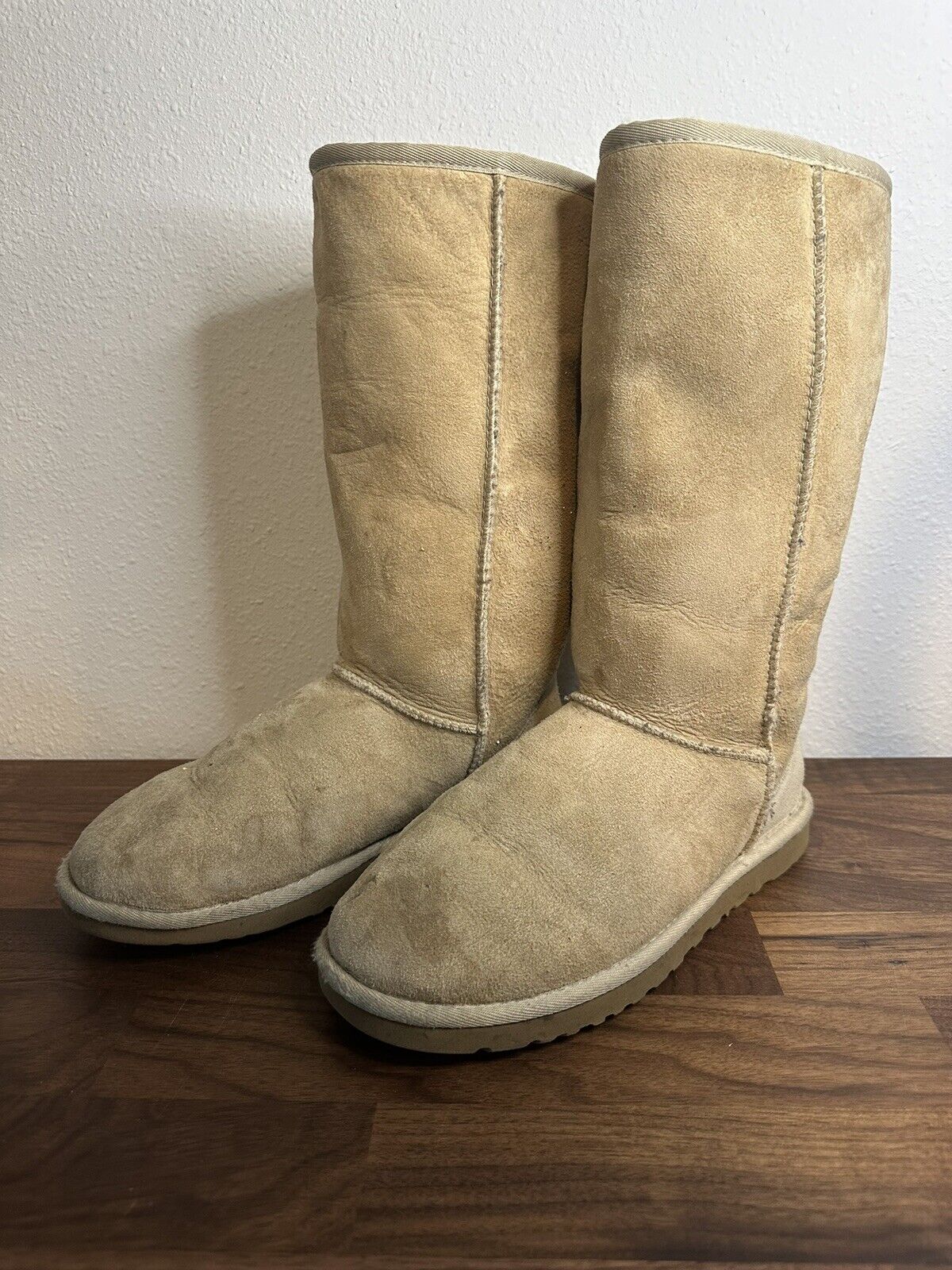 UGG Australia Beige Sheepskin Tall Winter Comfort… - image 1