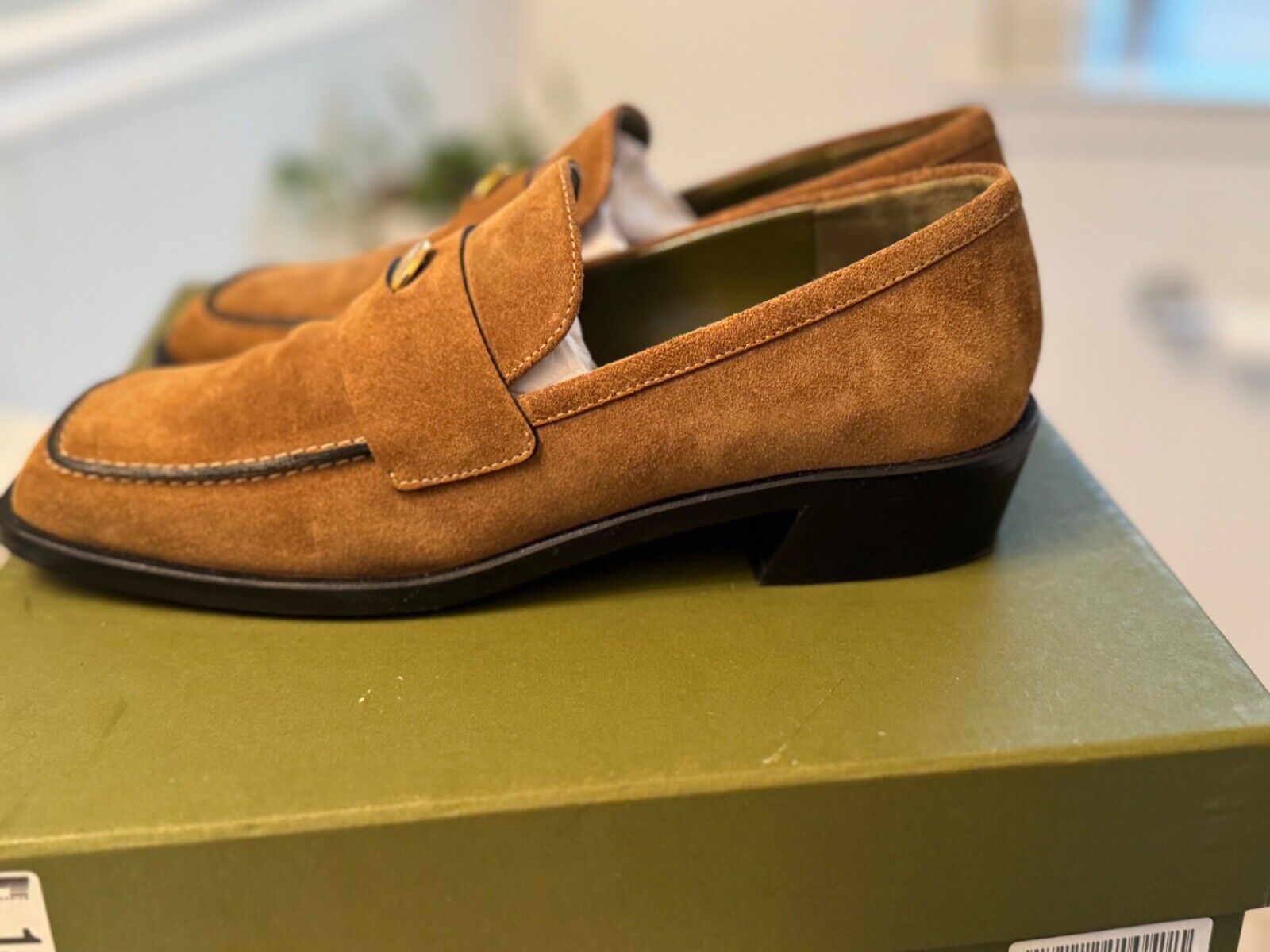 Maria Luca Camel  Suede Loafer 38.5 - image 6