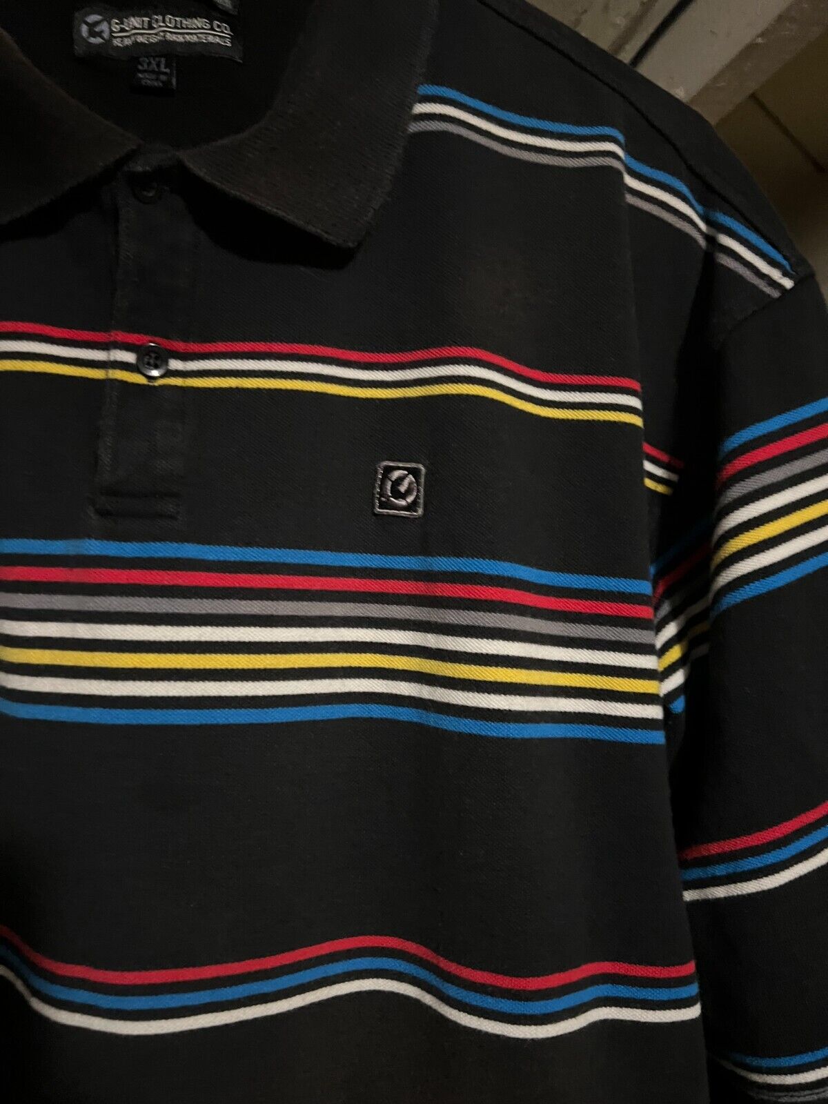 Men's Vintage VTG G-Unit Striped Polo Shirt XXXL** - image 2