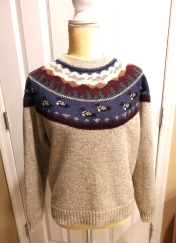 VTG Woolrich Sweater Pullover Sz M - Yoke Sweater 