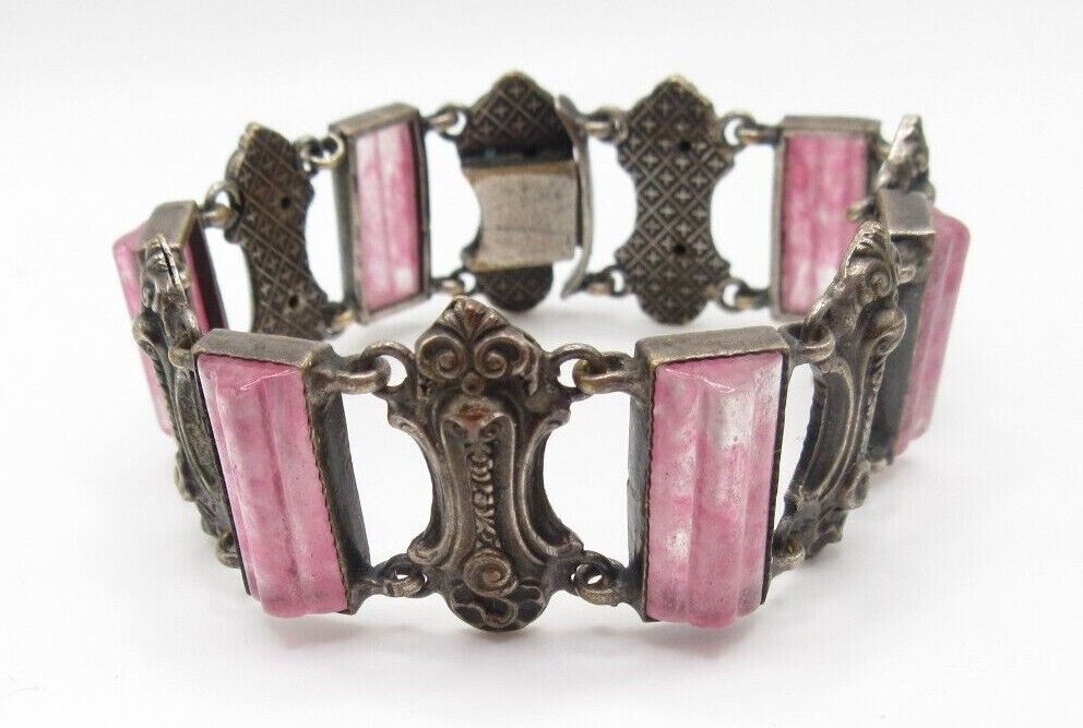 Victorian French Amethyst Glass Bracelet Antique … - image 3