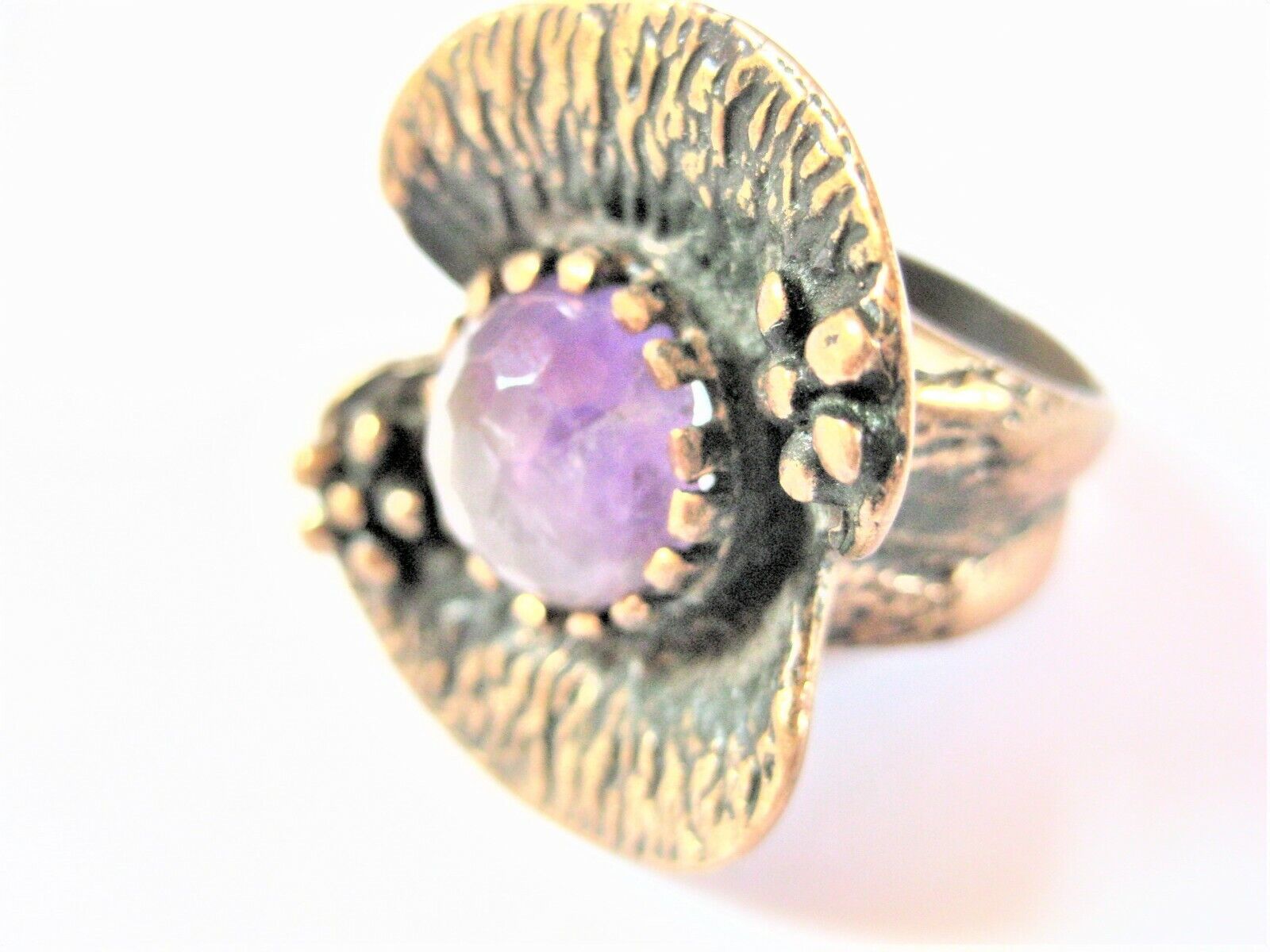 Ring Bronze with Amethyst, 17.4 g - image 2