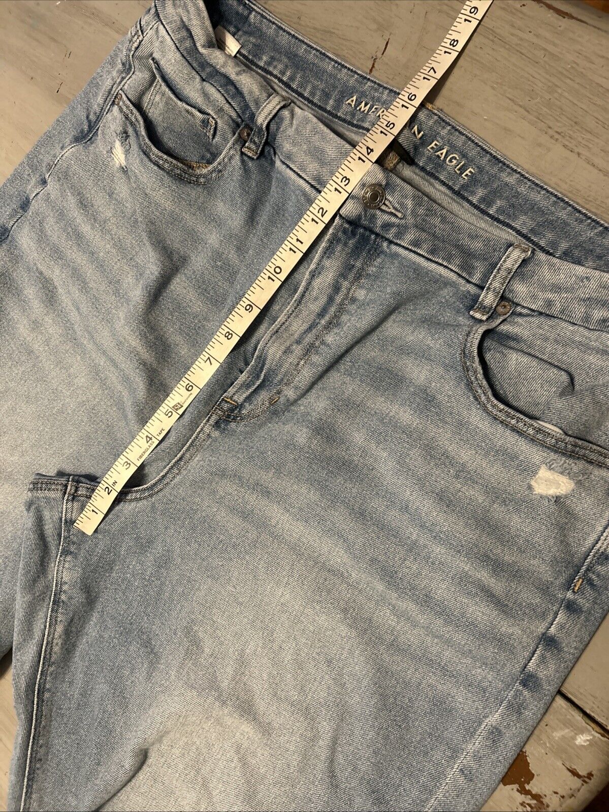 American Eagle Curvy Mom Jean Stretch Distressed … - image 3