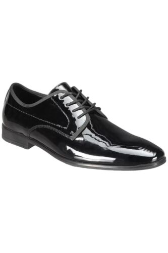 Alfani Men's Warner Patent Lace-Up Oxfords Black P