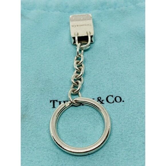 TIFFANY AND CO. STERLING SILVER SHOPPING BAG KEYC… - image 3