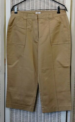 LIZ CLAIBORNE Vintage Capri Trousers Size 16 Beige