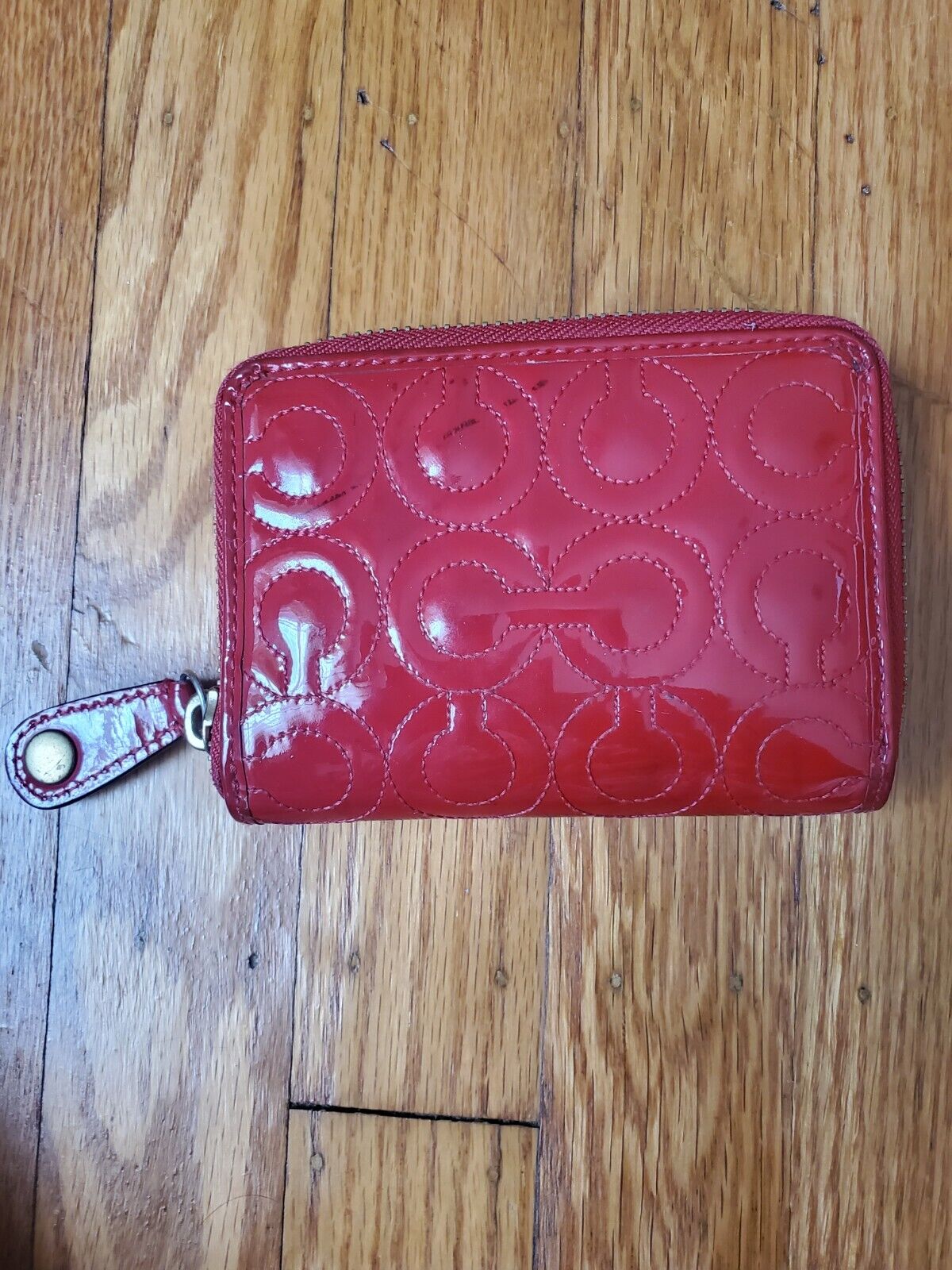 Coach Bifold Red Patent Leather Vintage WOMEN'S - image 8