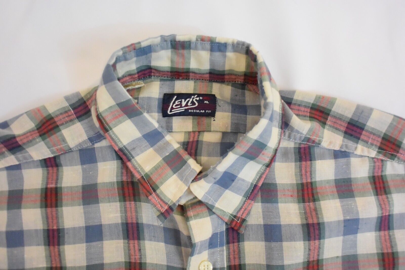 Levi’s Mens Vintage Plaid Button Down Shirt Top 1… - image 10