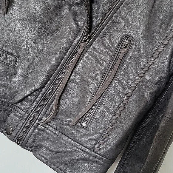 Blank NYC Faux Leather Whipstitch Moto Jacket - image 6