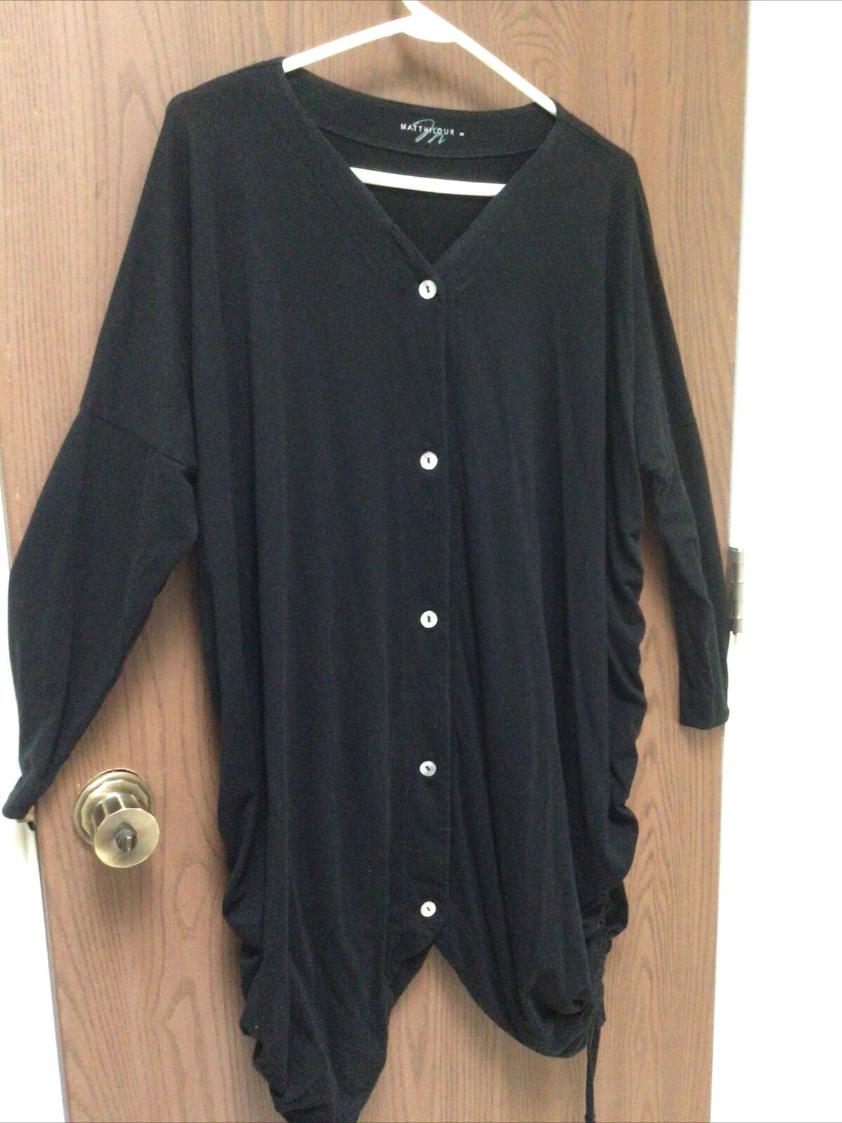 Matthildur Icelandic Design black jersey cardigan… - image 5