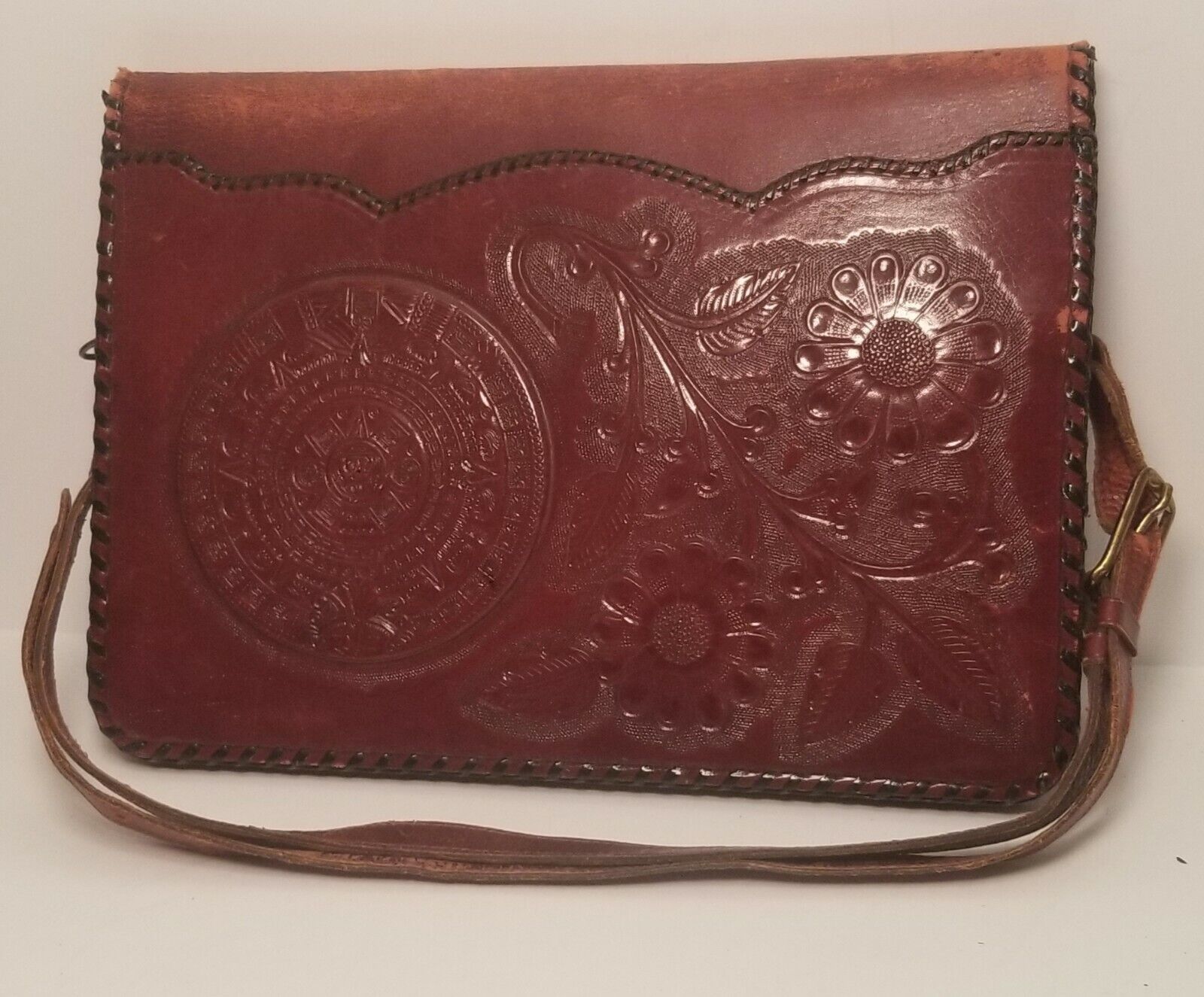 Vintage Burgundy/Red Leather Vintage Purse - image 2