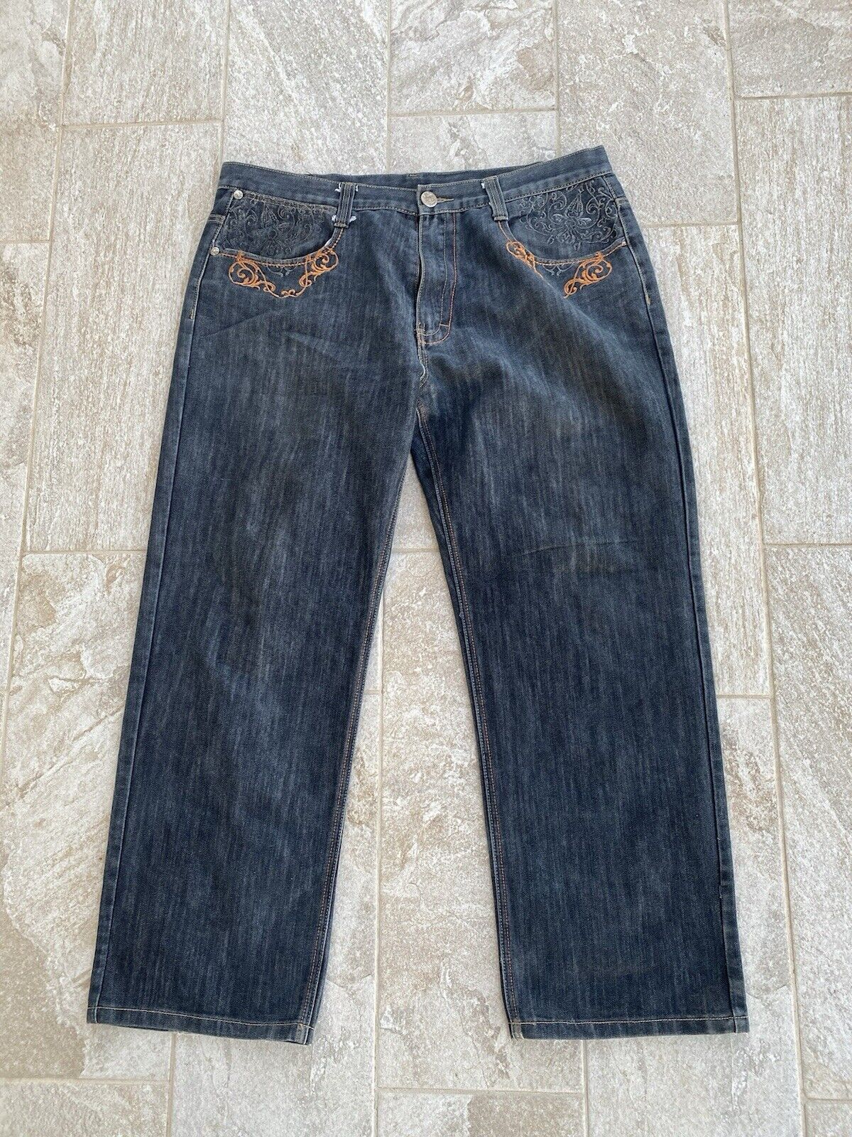 Y2k Affliction Type Denim Jeans Size: 40 X 32 - image 4