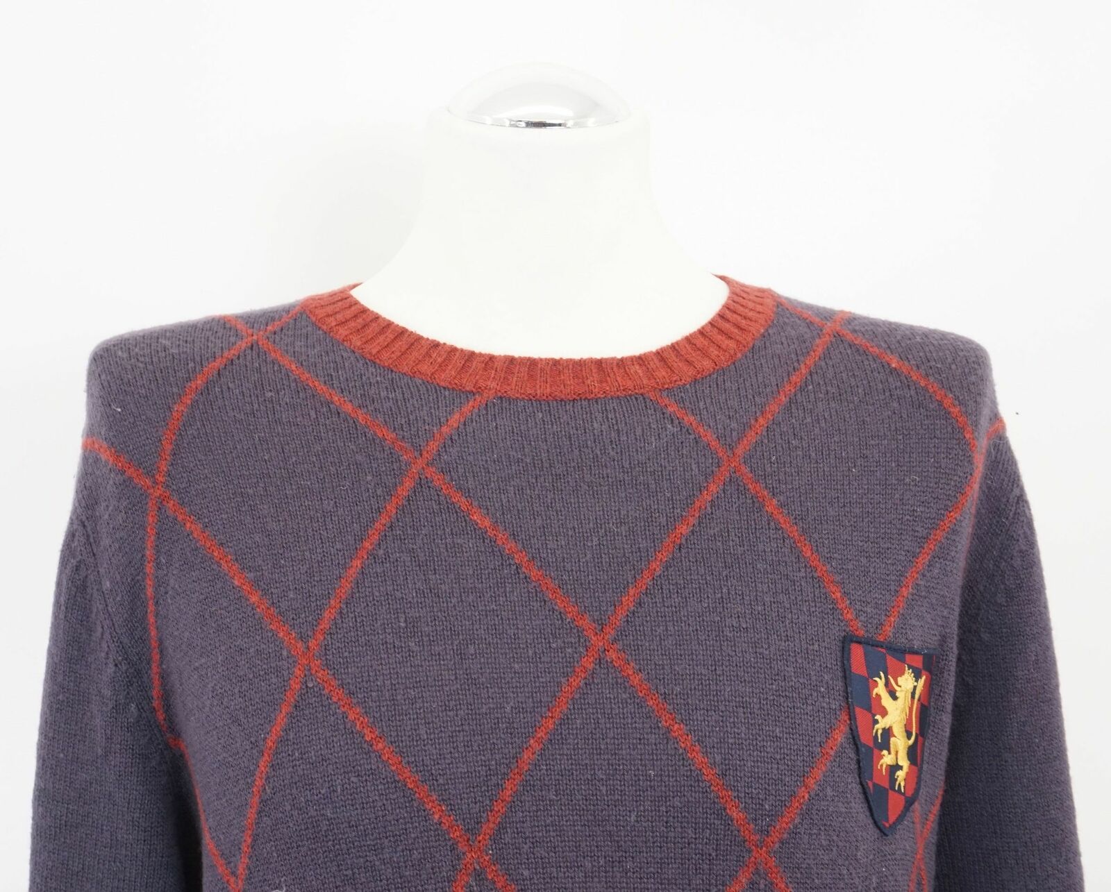 Tommy Hilfiger Men's Sweater Lambswool L Purple R… - image 2