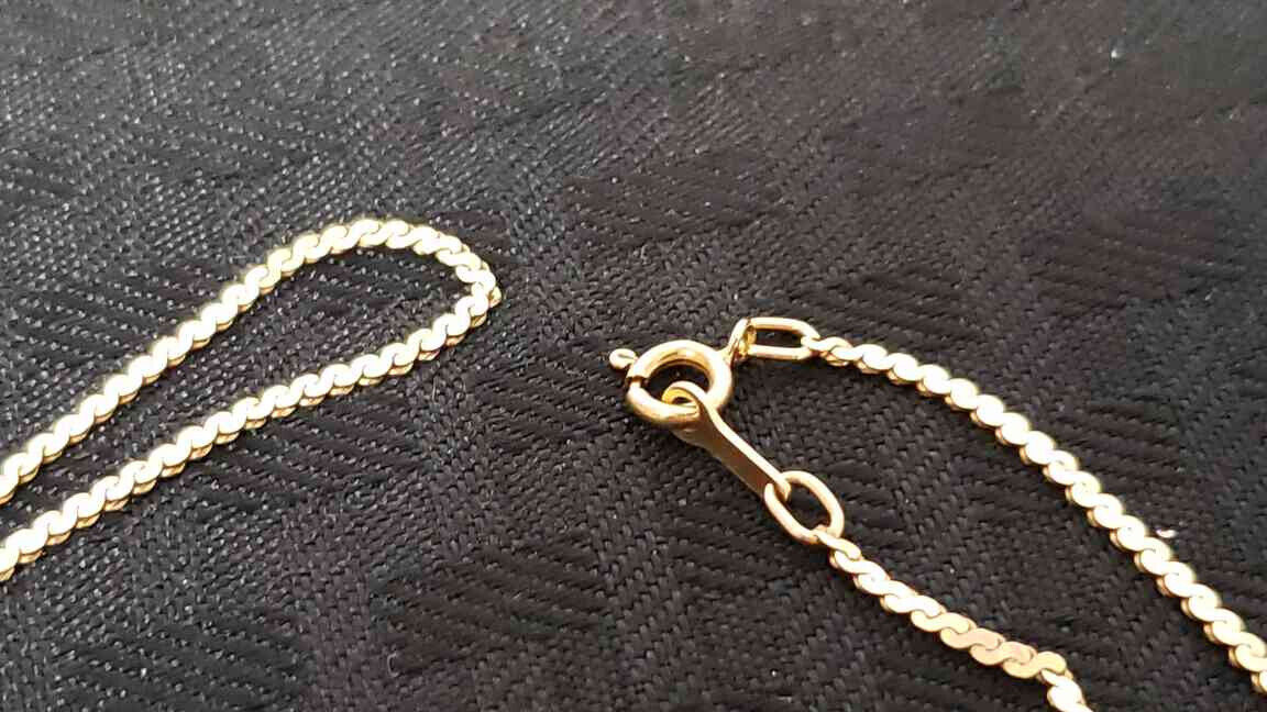 14K Solid Yellow Gold Necklace - 24" Long - image 4