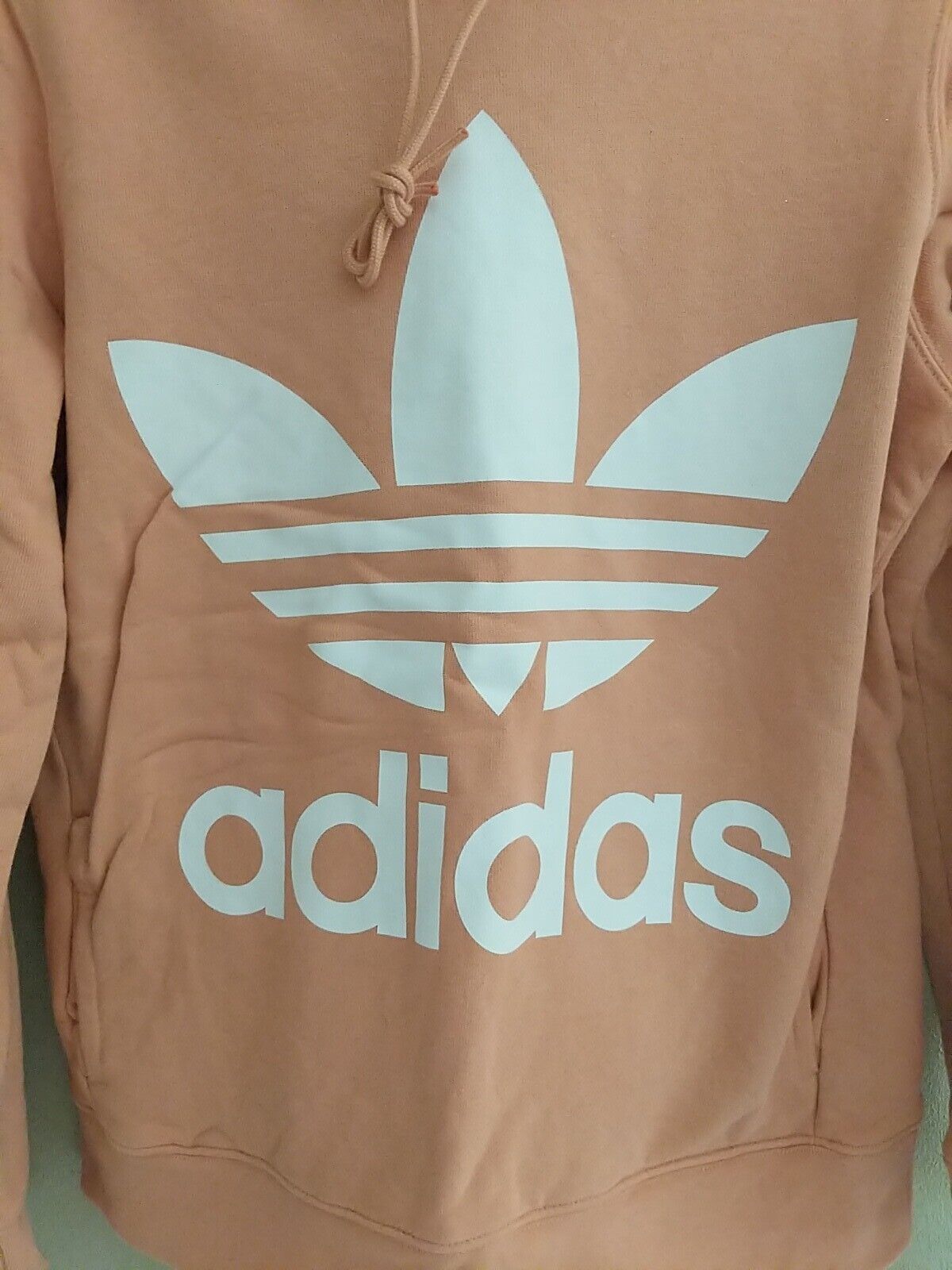 Adidas Womens Blush Peach Size Small Hooded Sweat… - image 2