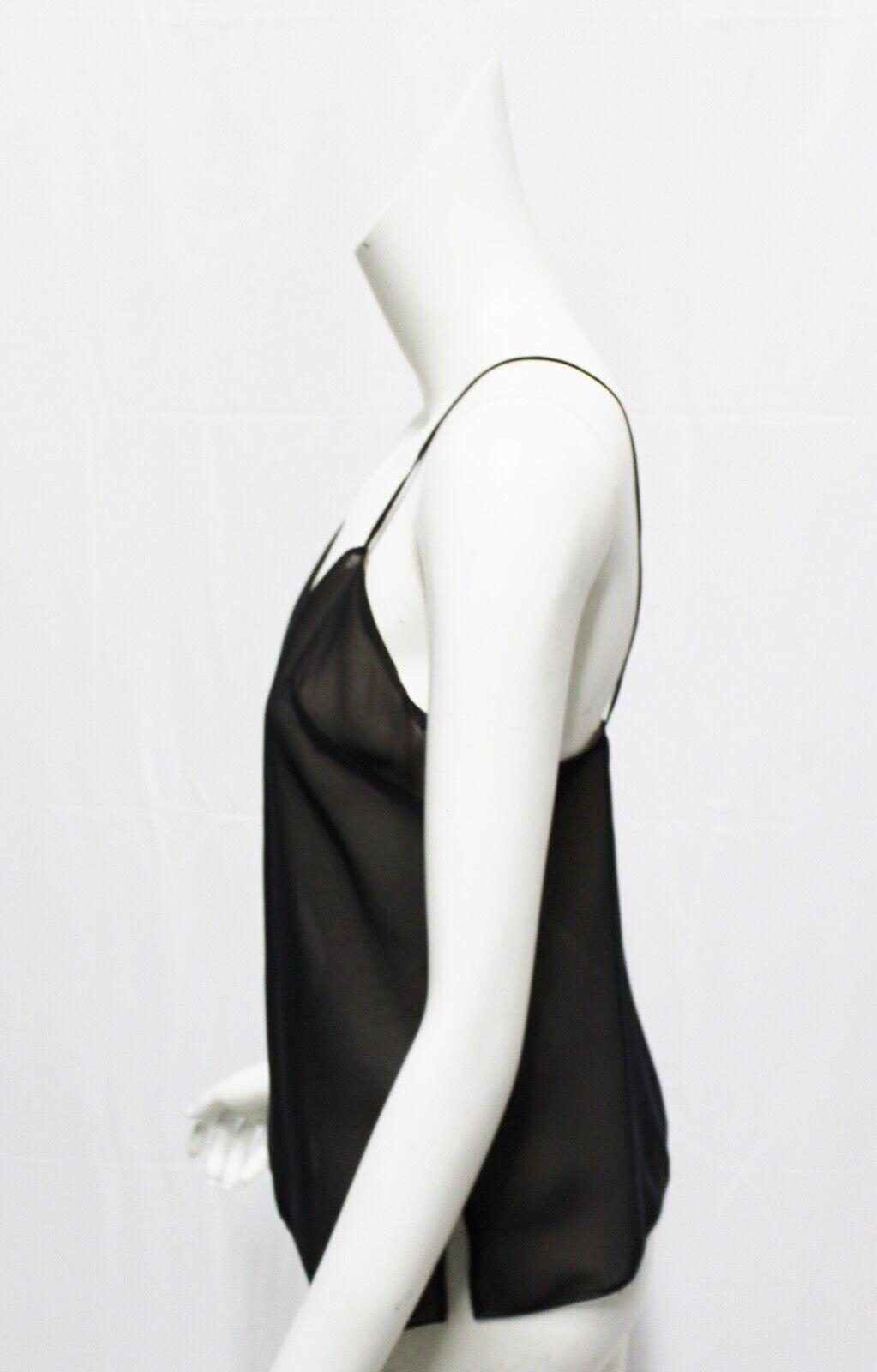 Vintage Custom-Made Womens Sheer Black Spaghetti … - image 4