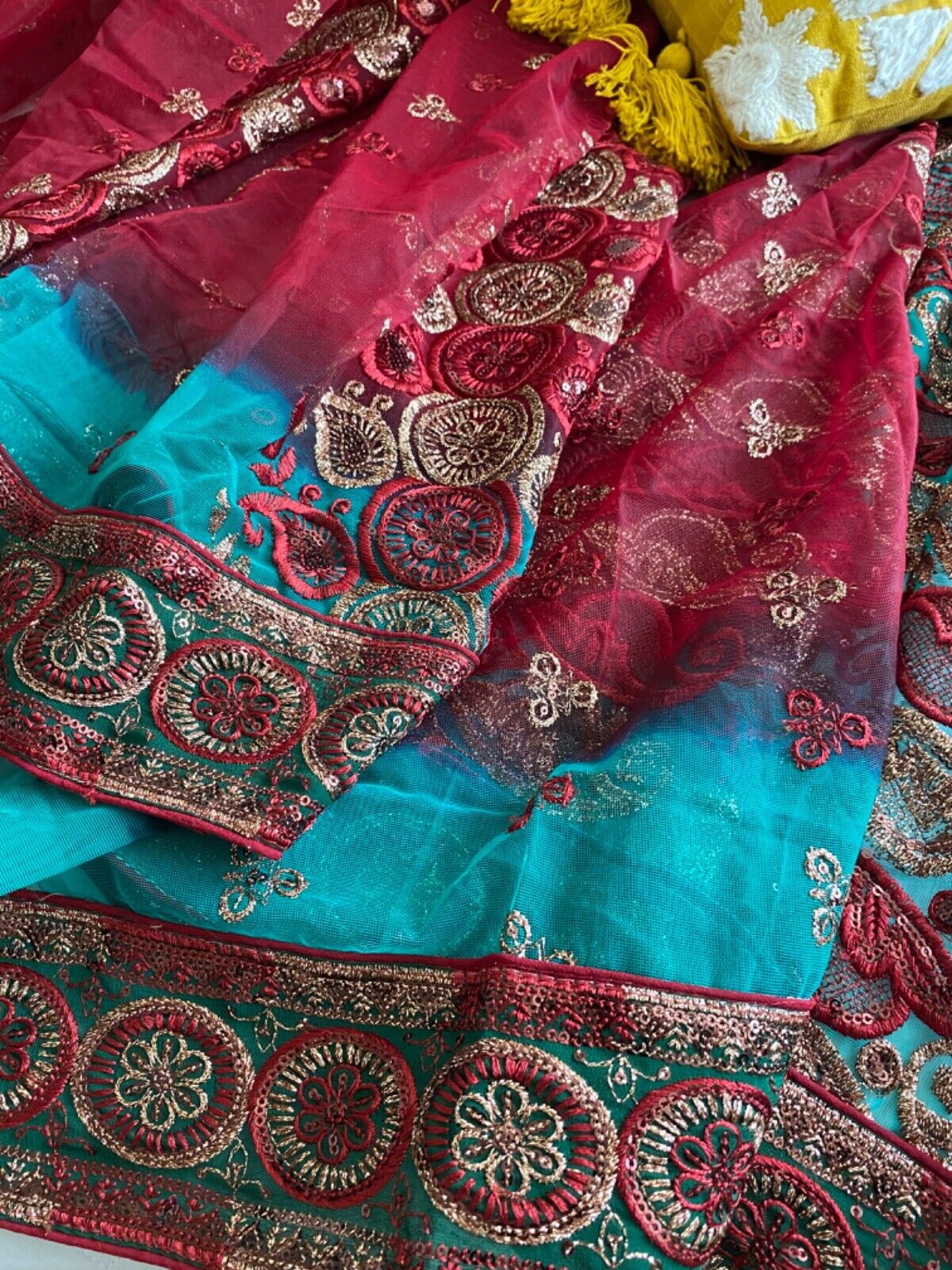 saree with stitched blouse - image 5