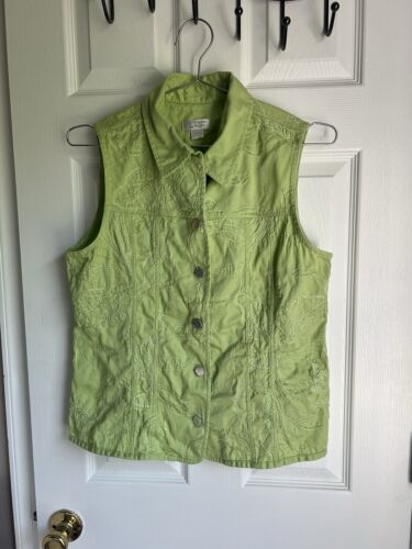 Christopher and Banks brand Vintage y2k Green Tex… - image 1