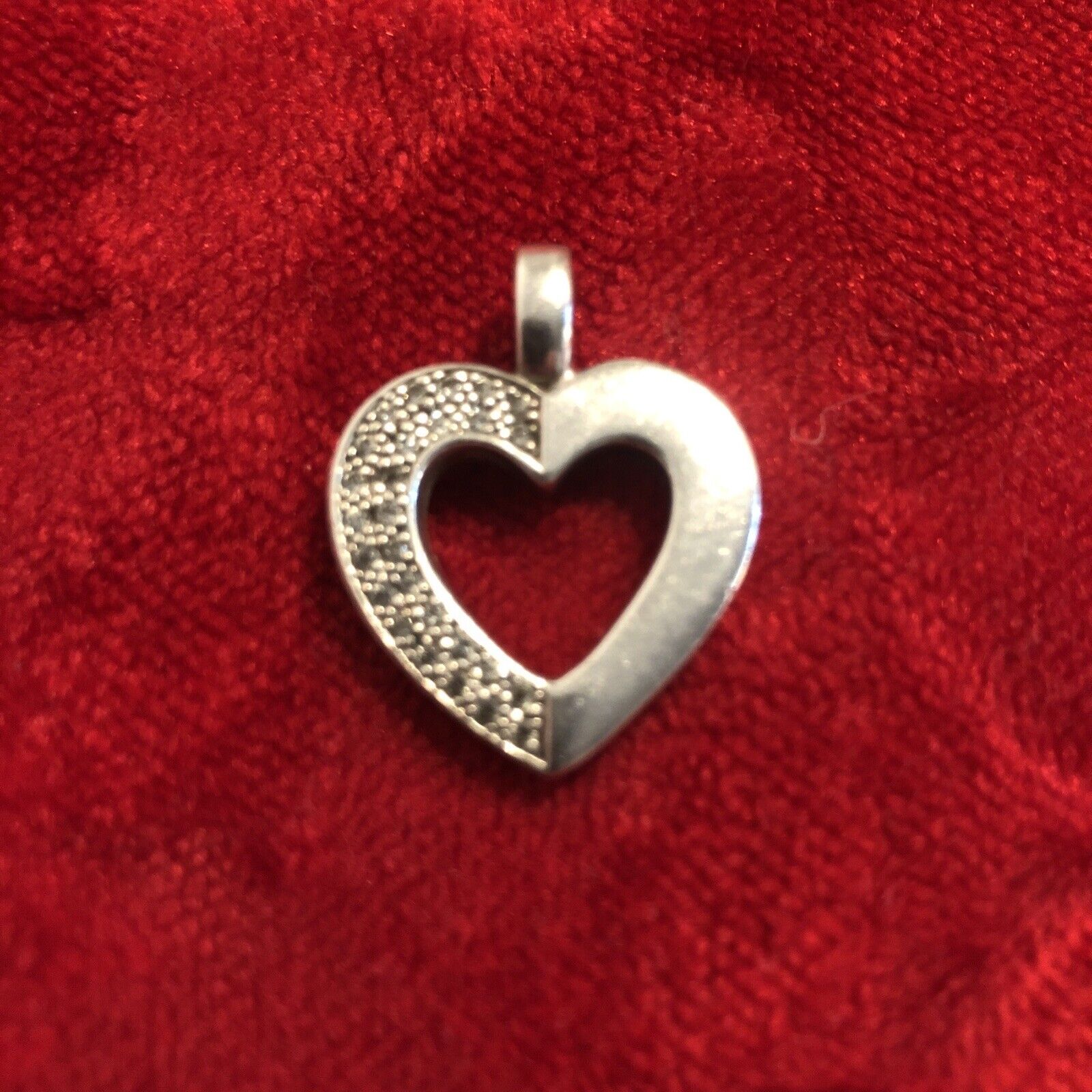 Cute Pendant Heart 925 Sterling Silver Heart Pend… - image 3