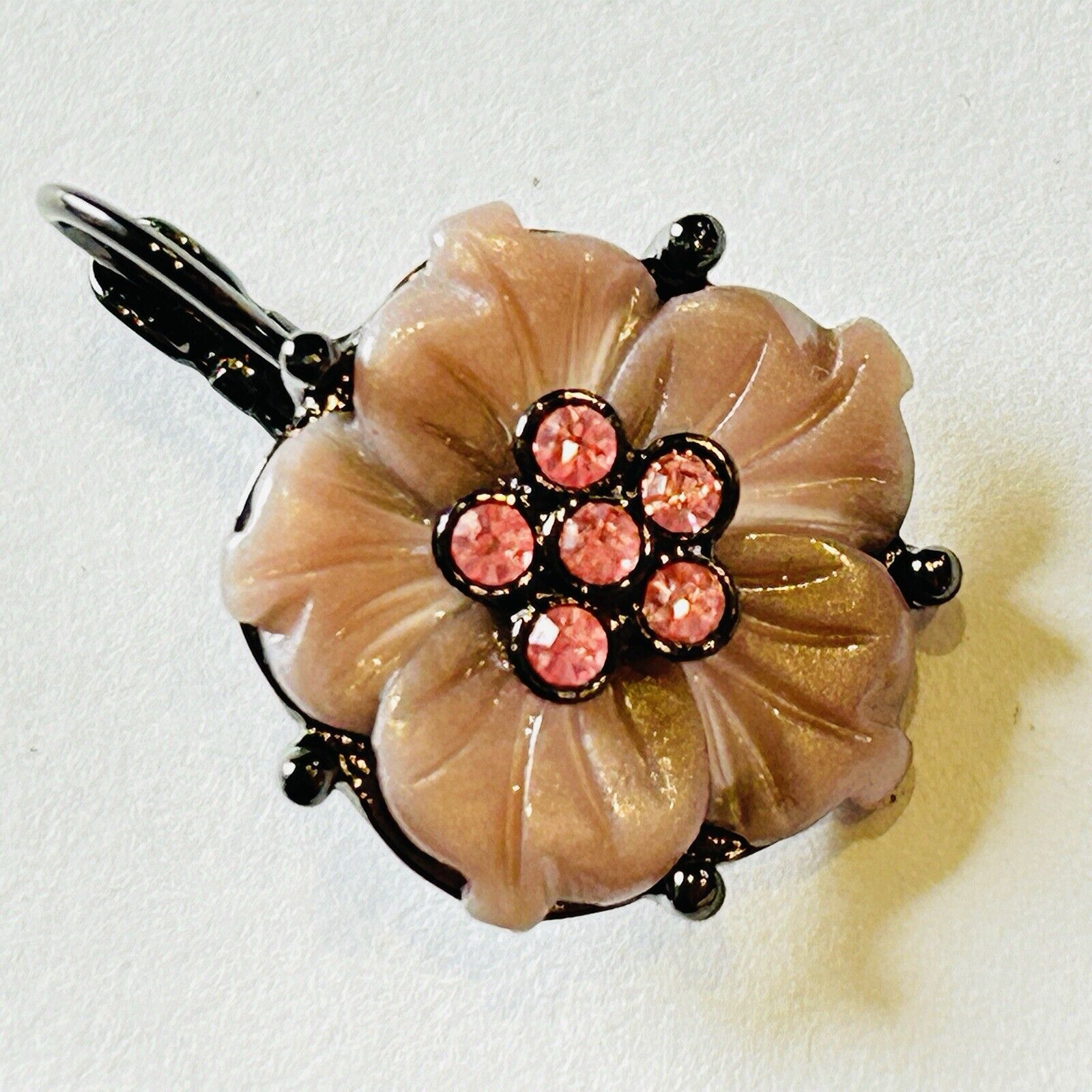 Joan Rivers Beautiful Drop Carved Flower Pierced … - image 5