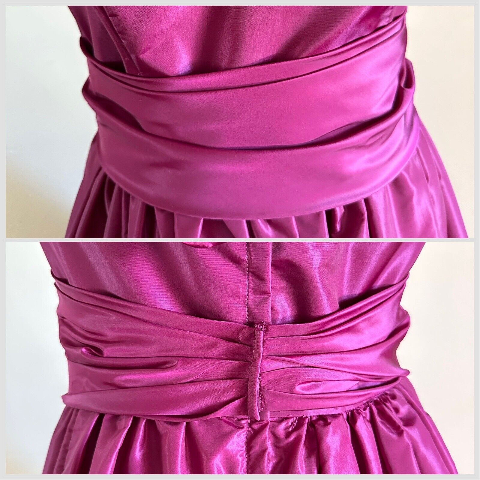 1980s Victor Costa Taffeta Dress Formal Pageant H… - image 11