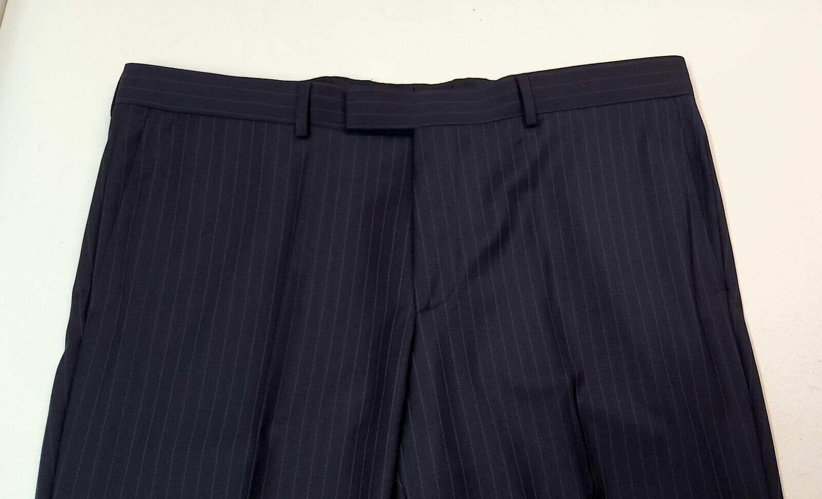 HUGO BOSS Pasini2/Movie2 Navy Stripe Suit 46 Supe… - image 9