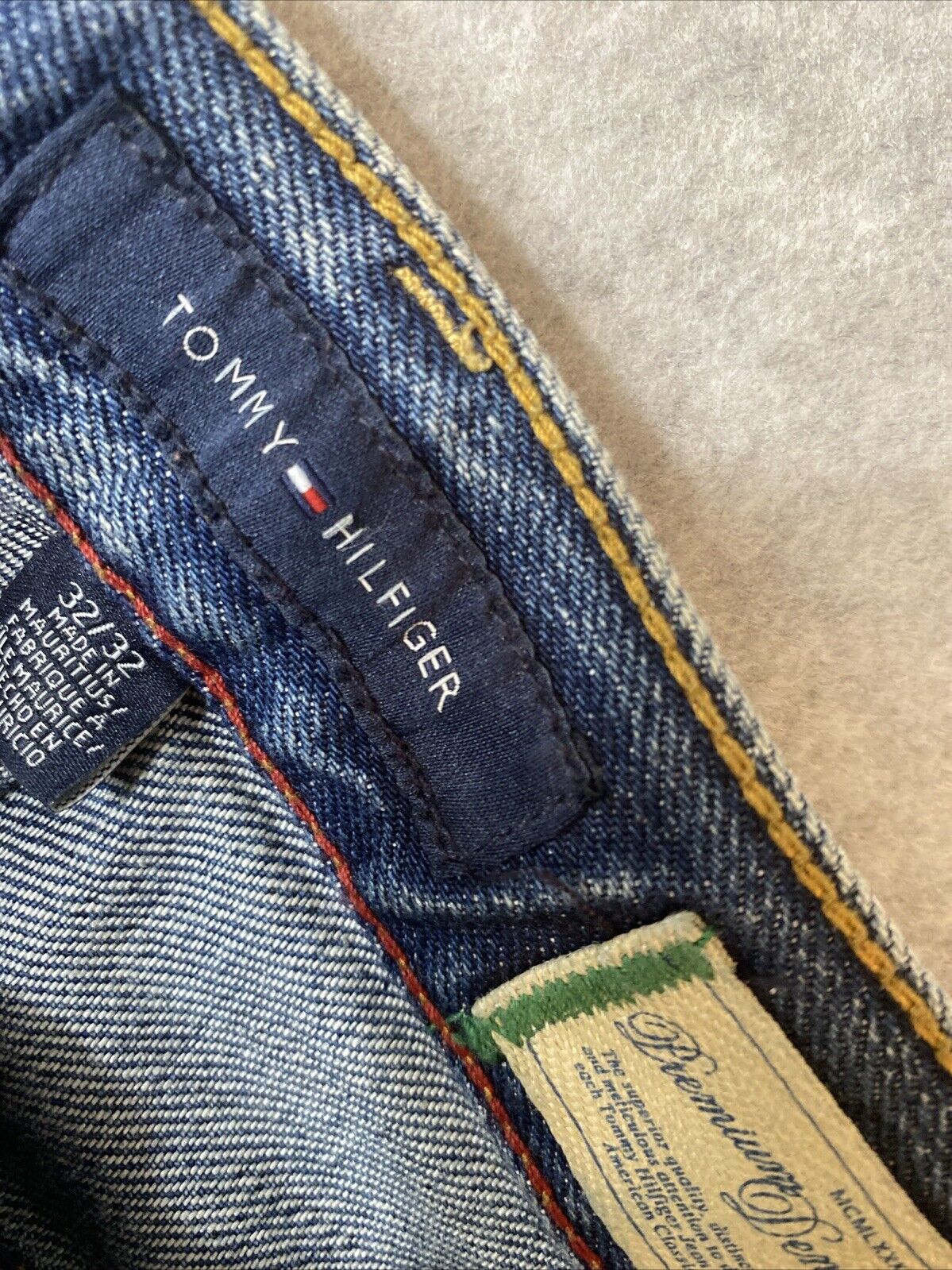 Tommy Hilfiger Premium Denim Blue Jeans Mens 32x3… - image 11