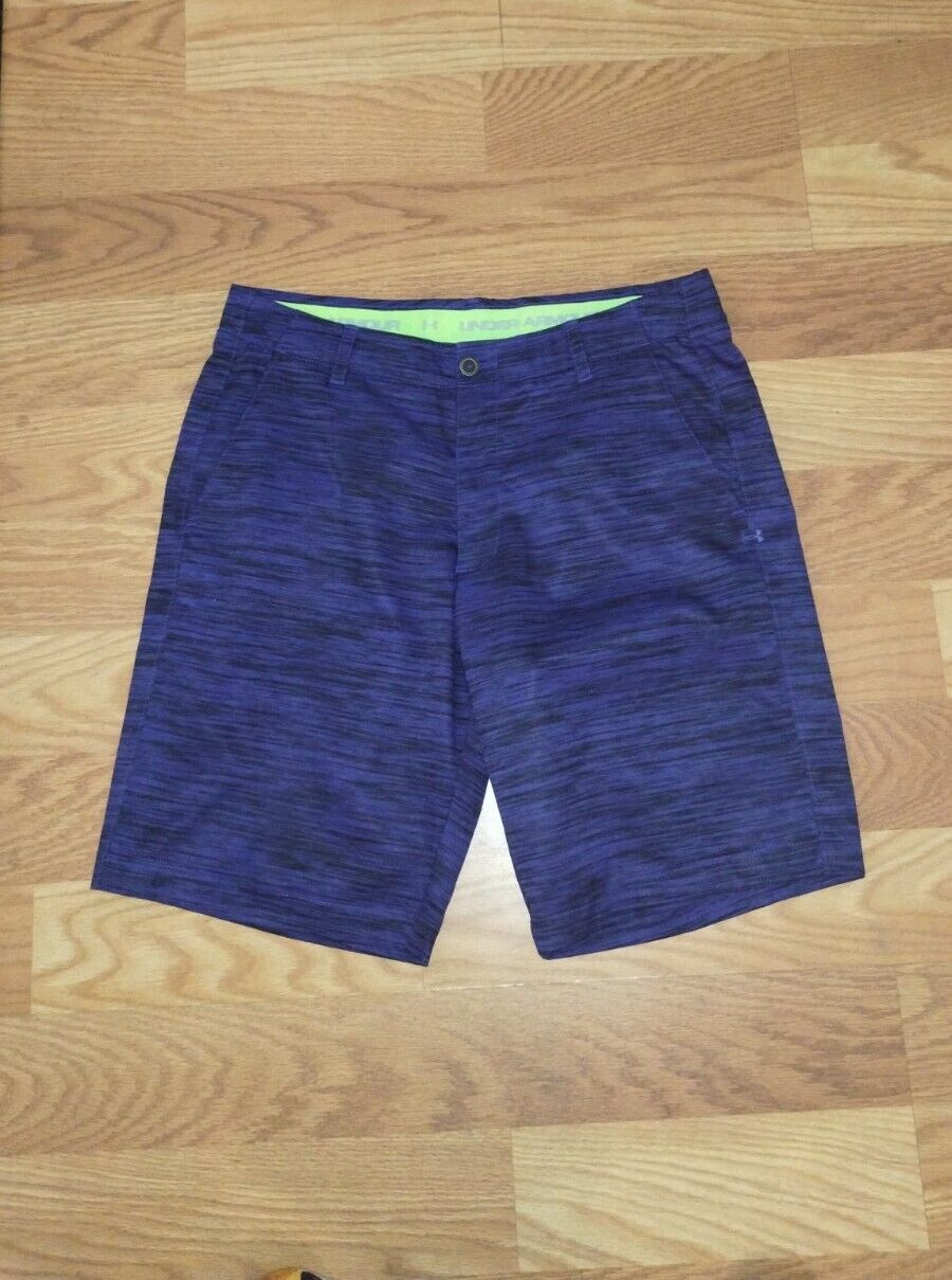 Under Armour Golf Shorts Blue Heather Active Stre… - image 3