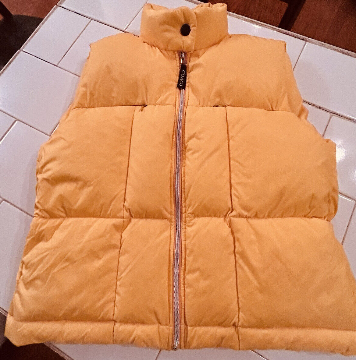 Coaco New York Size Med Womens Down Vest Full Zip… - image 10